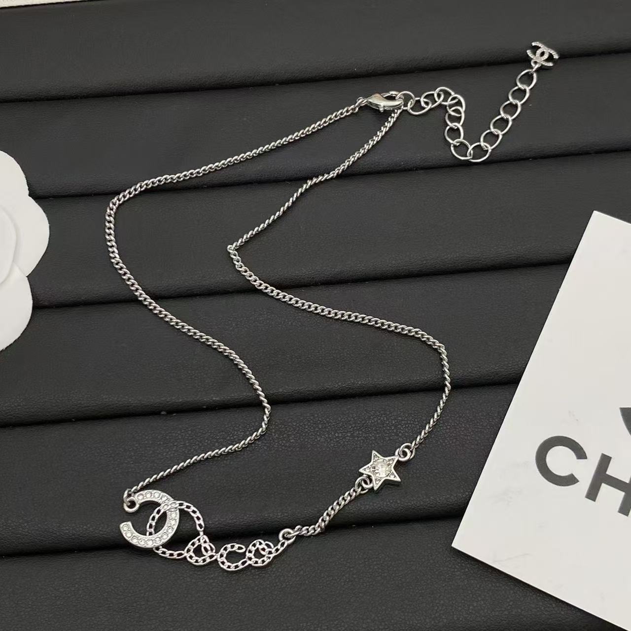 CHANE1 ダブルC 五芒星ネックレス【50％割引+送料無料】