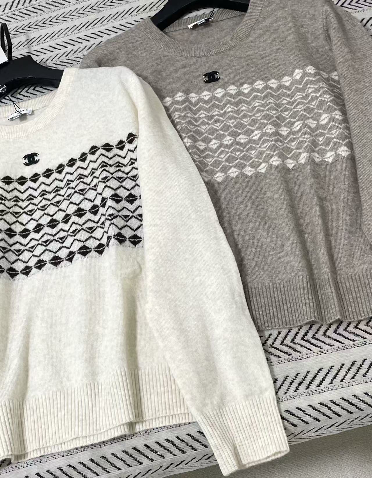 CHANEL ダブルCロゴ ウールセーター【50％割引+送料無料】