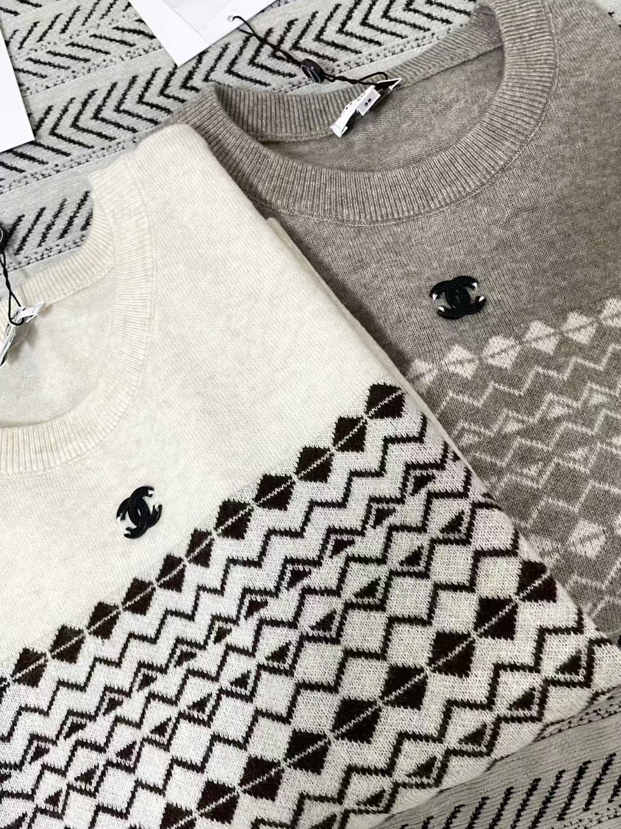 CHANEL ダブルCロゴ ウールセーター【50％割引+送料無料】