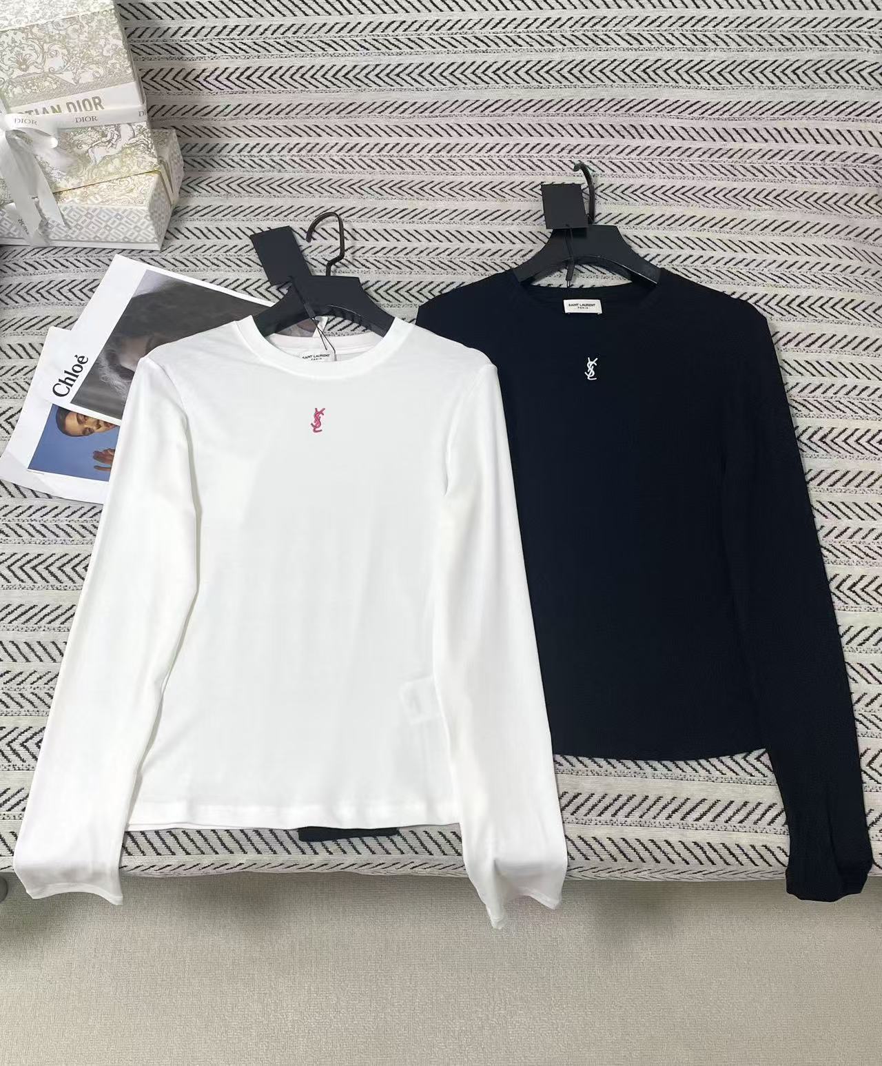YSL シンプルロゴTシャツ【50％割引+送料無料】