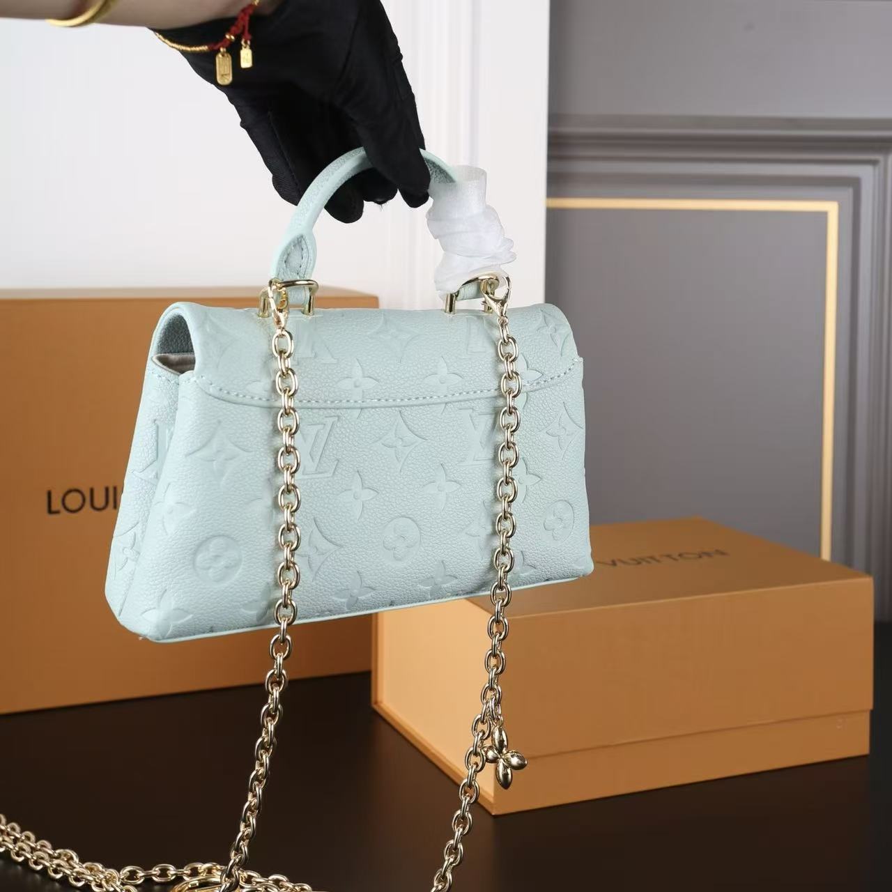 LV フラワー・チェーン・ハンドバッグ【50％割引+送料無料】