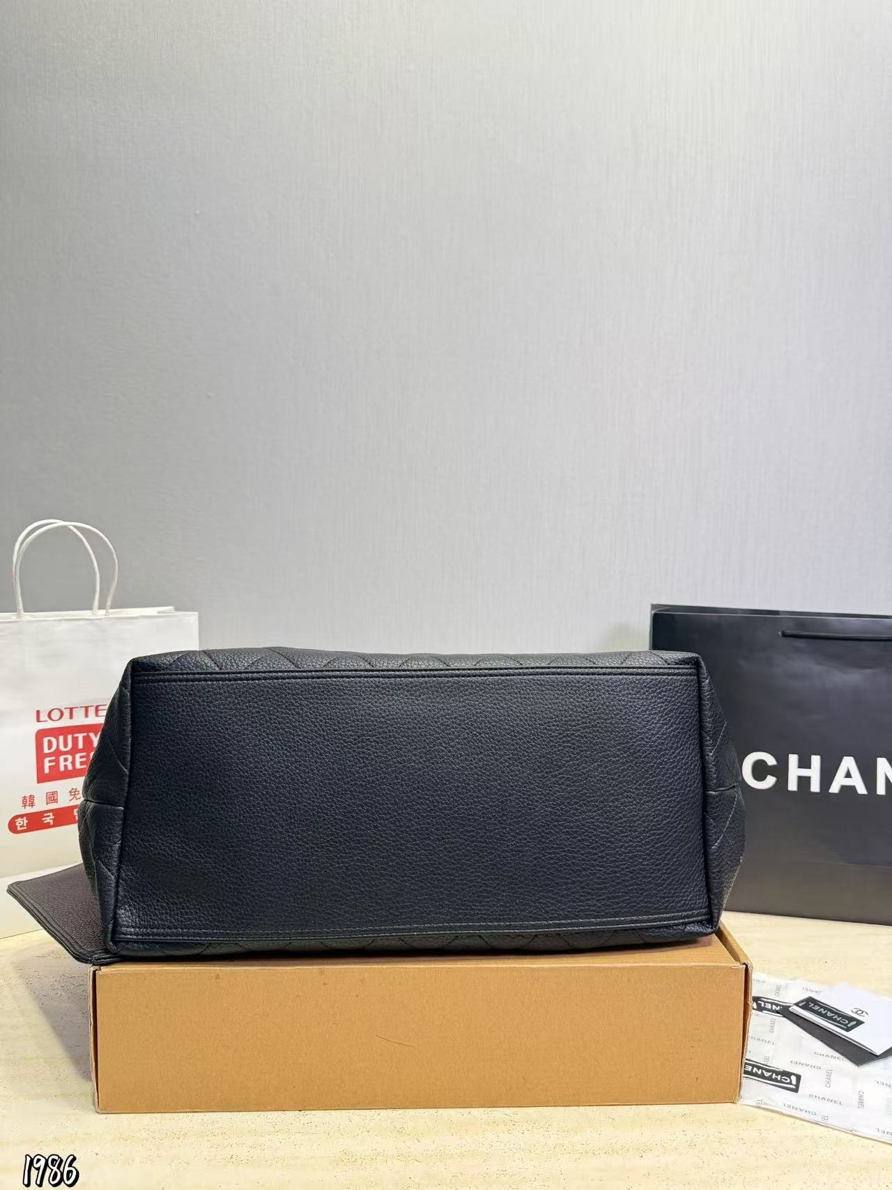 CHANE1 ダブルC レザーショッピングバッグ【50％割引+送料無料】