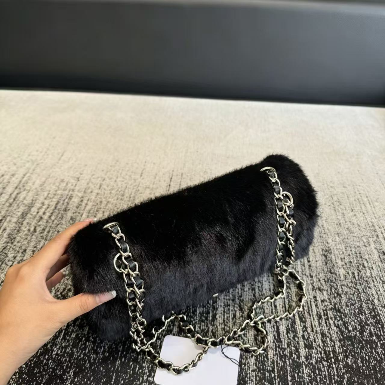 CHANE1 プラッシュフラップチェーンバッグ【50％割引+送料無料】