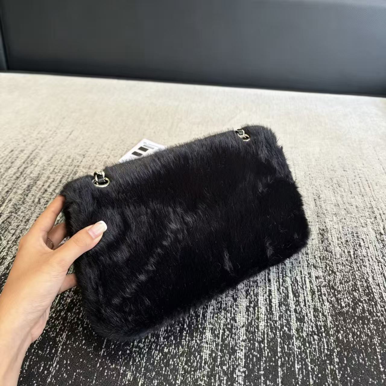 CHANE1 プラッシュフラップチェーンバッグ【50％割引+送料無料】