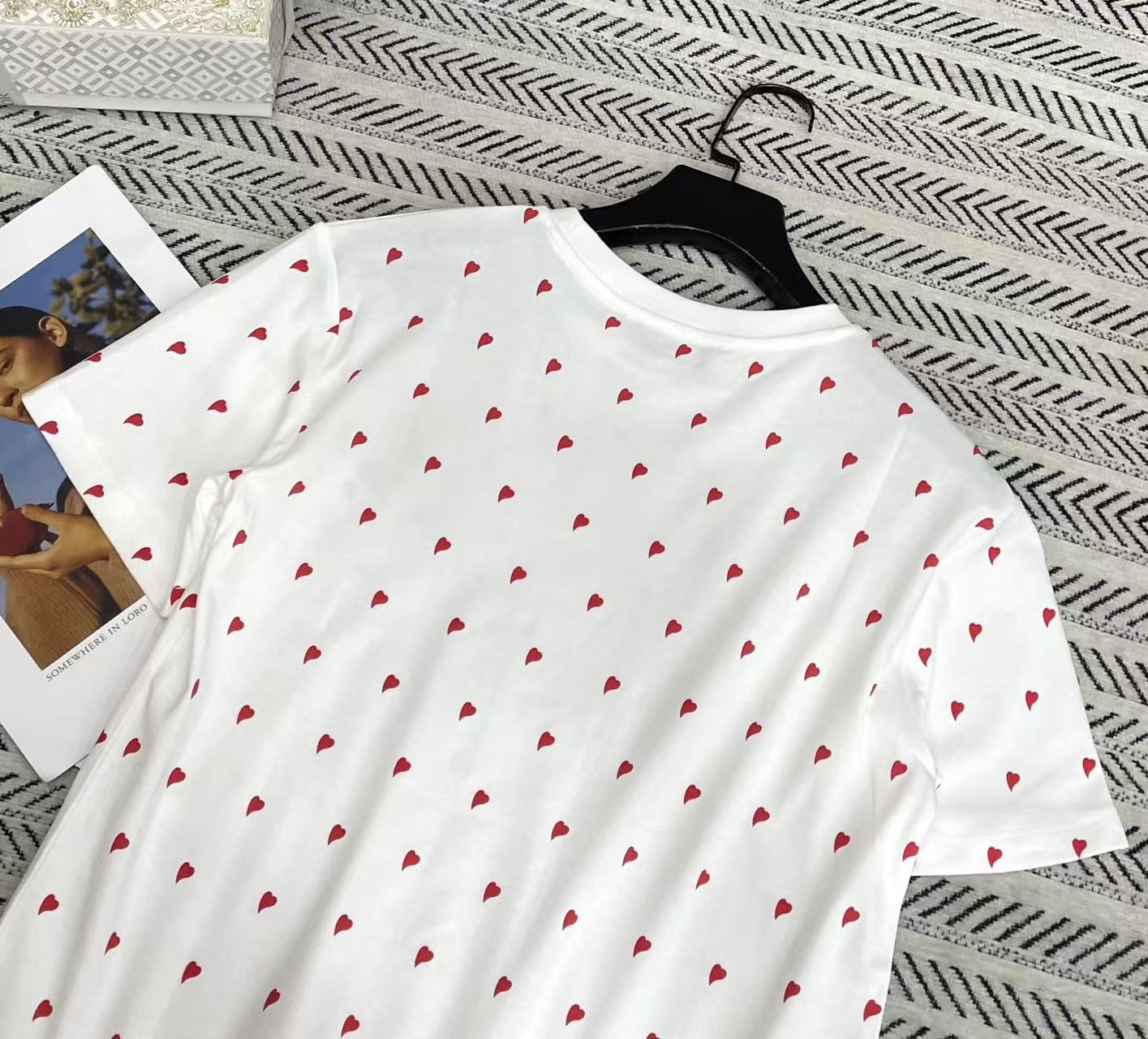 FENDI レッドハートTシャツ【50％割引+送料無料】