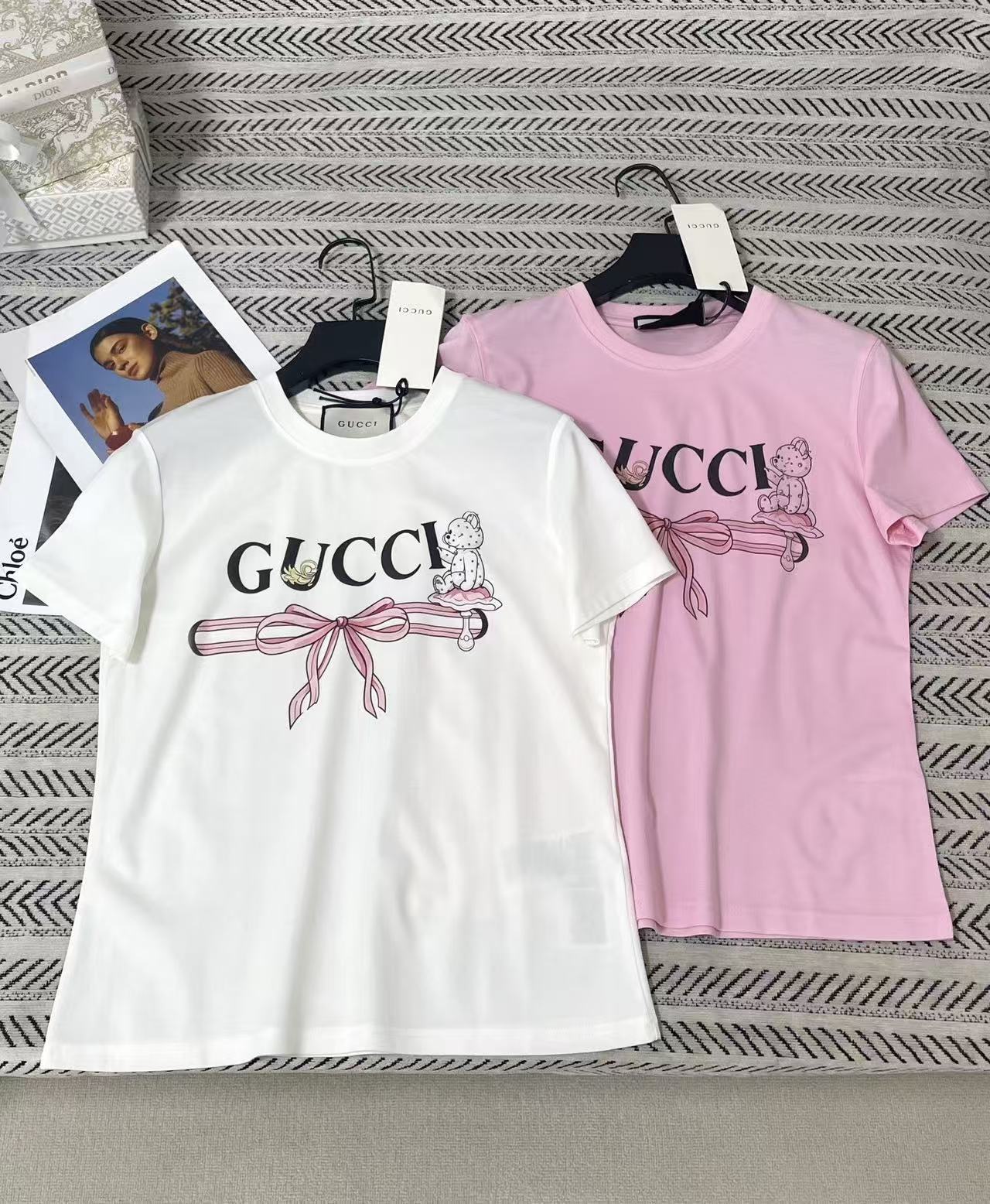 GUCC1 ベアレターTシャツ【50％割引+送料無料】