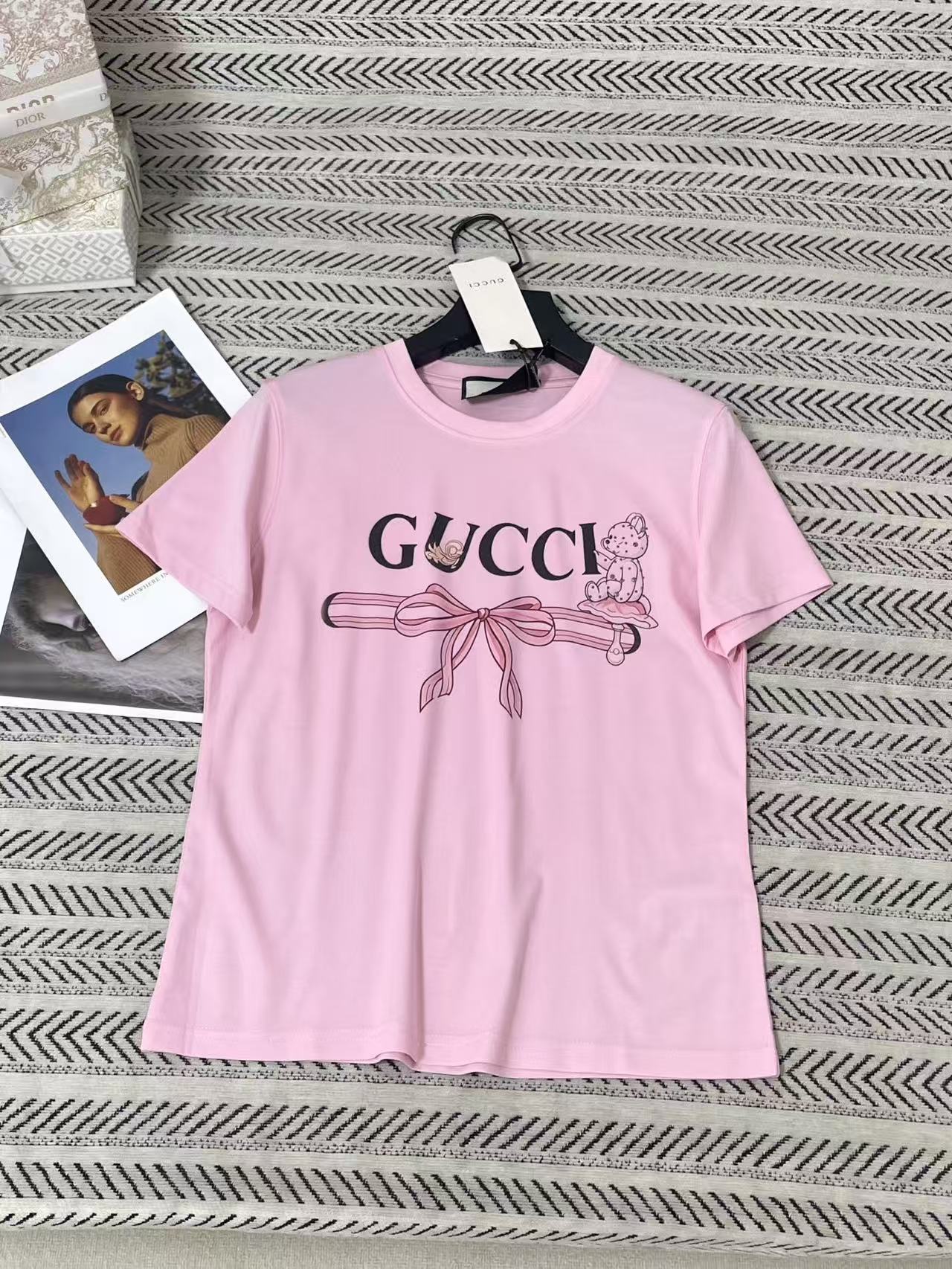 GUCC1 ベアレターTシャツ【50％割引+送料無料】