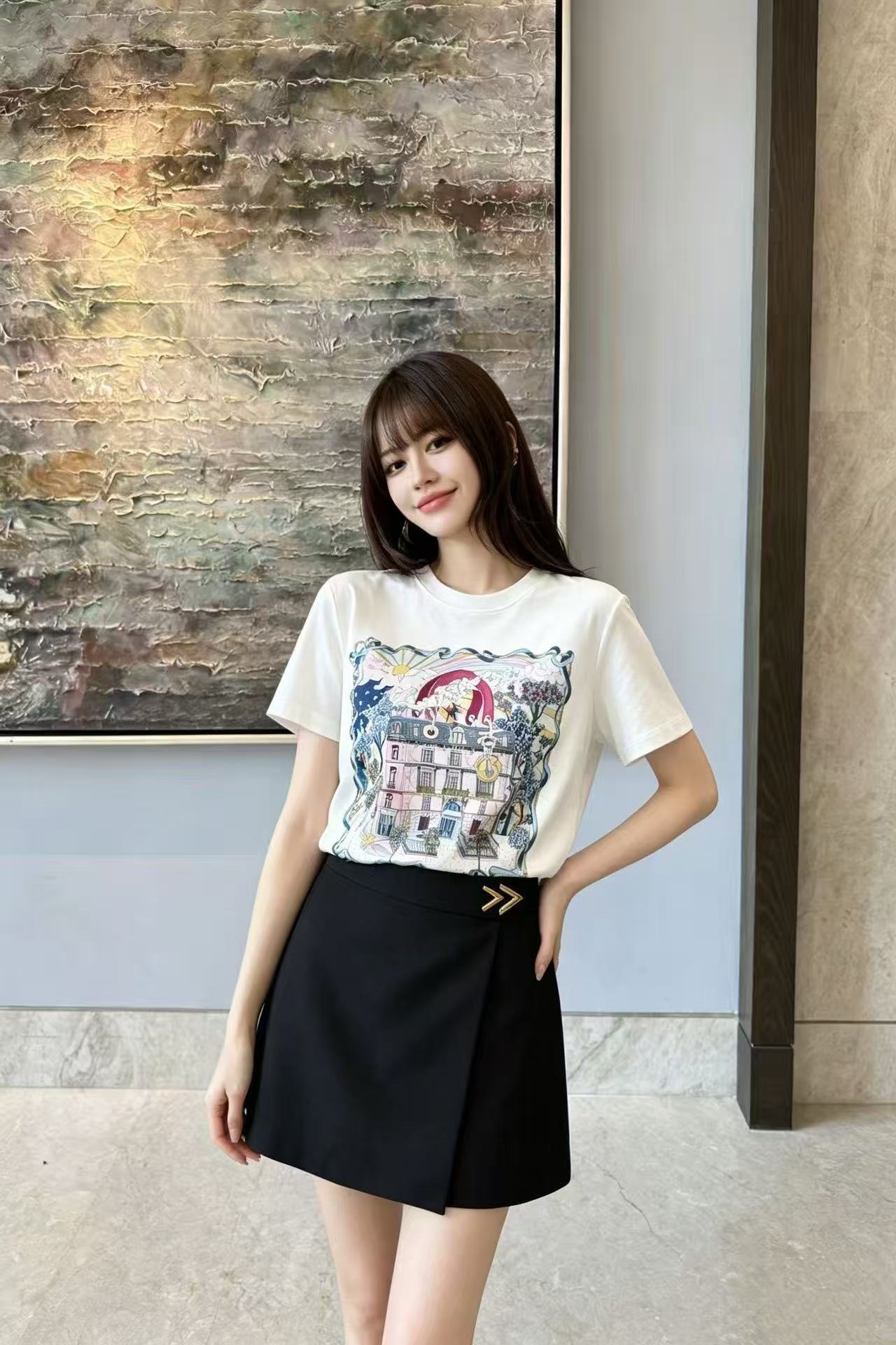 DIOR ドリームキャッスル・プリントTシャツ【50％割引+送料無料】
