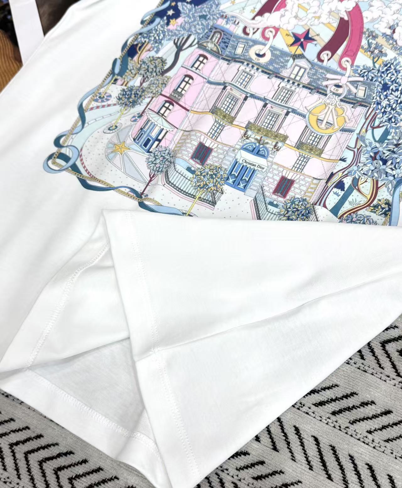 DIOR ドリームキャッスル・プリントTシャツ【50％割引+送料無料】