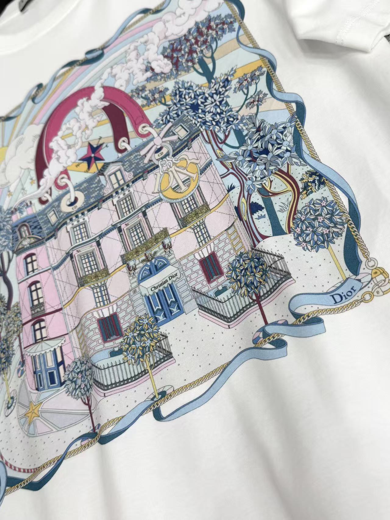 DIOR ドリームキャッスル・プリントTシャツ【50％割引+送料無料】