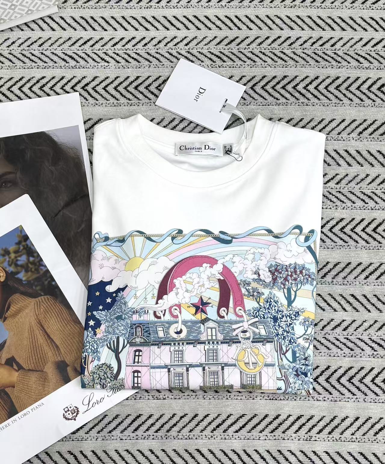 DIOR ドリームキャッスル・プリントTシャツ【50％割引+送料無料】
