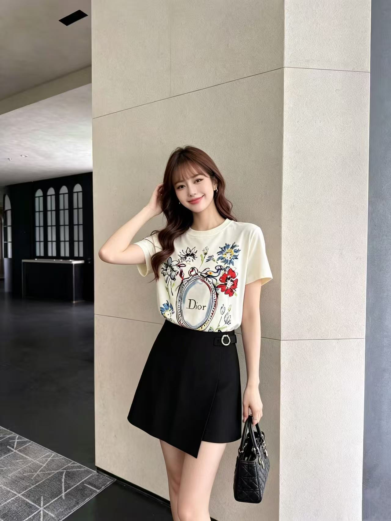DIOR プリントTシャツ【50％割引+送料無料】