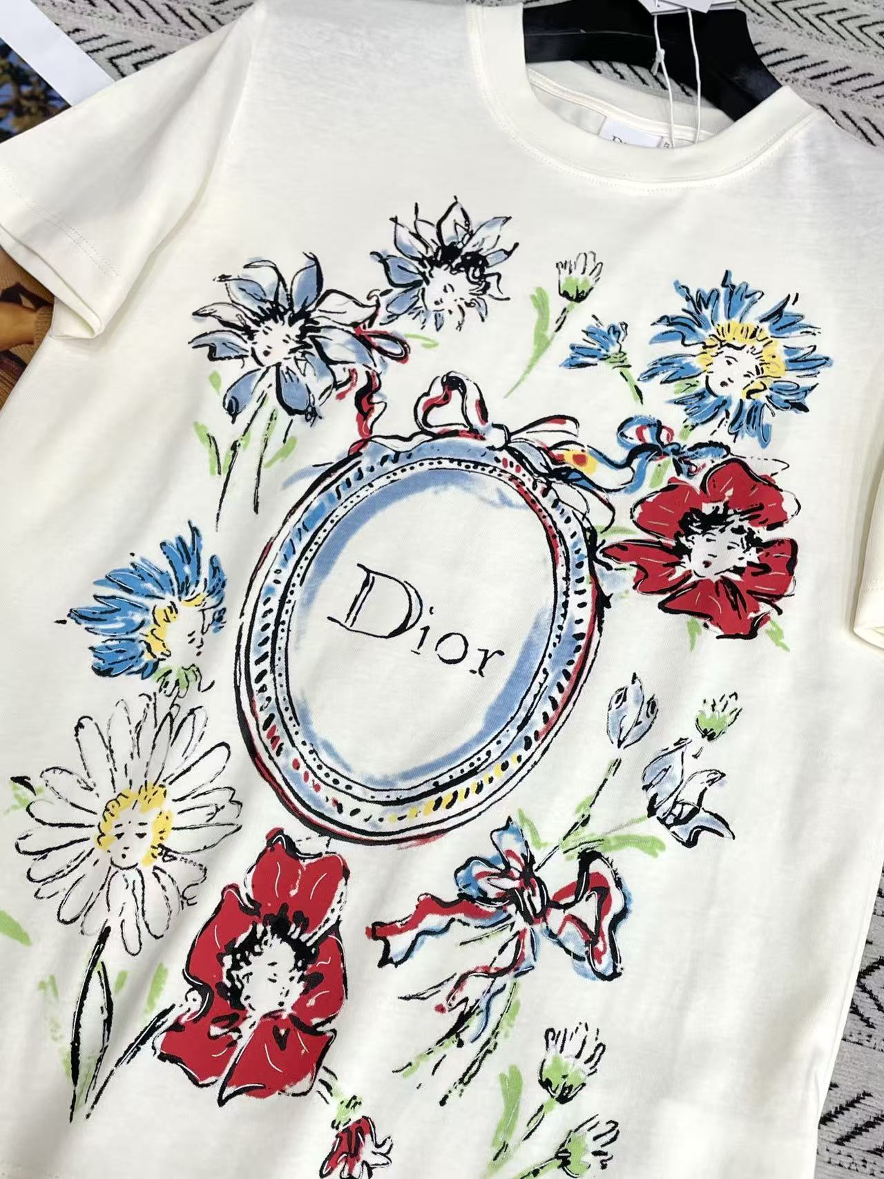 DIOR プリントTシャツ【50％割引+送料無料】