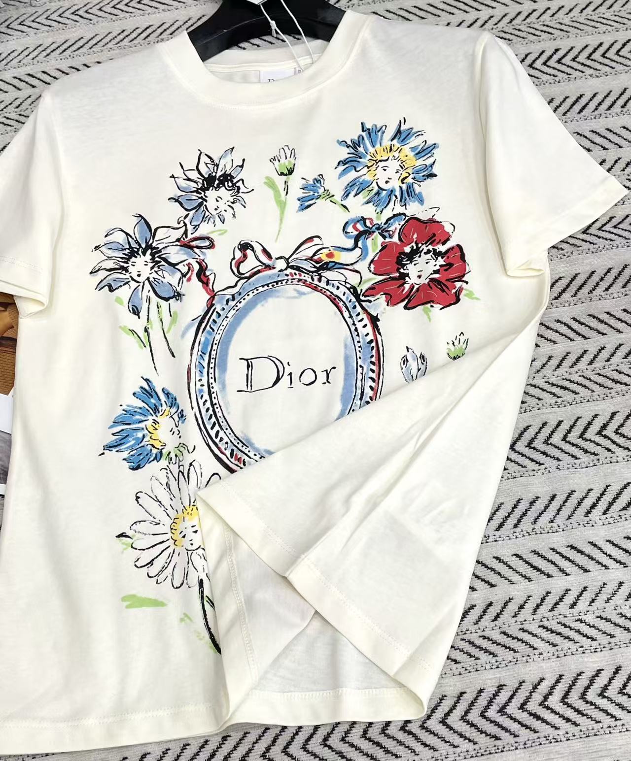 DIOR プリントTシャツ【50％割引+送料無料】