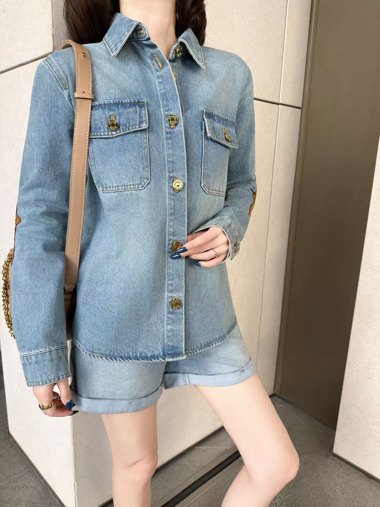 CHANEL メタルボタン デニムジャケット【50％割引+送料無料】