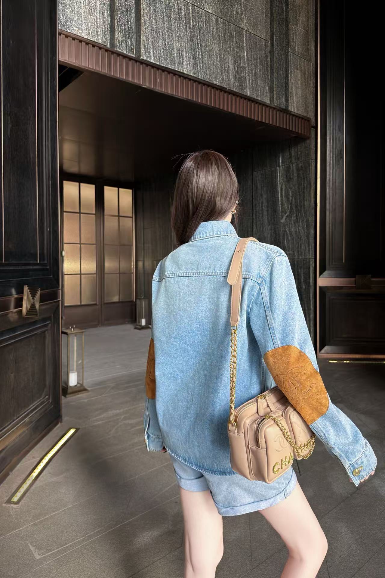 CHANEL メタルボタン デニムジャケット【50％割引+送料無料】
