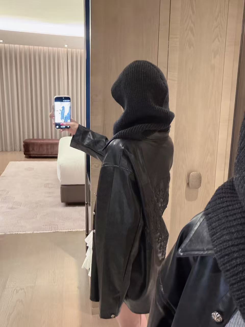 Chrome Hearts ボタン付きレザージャケット【50％割引+送料無料】