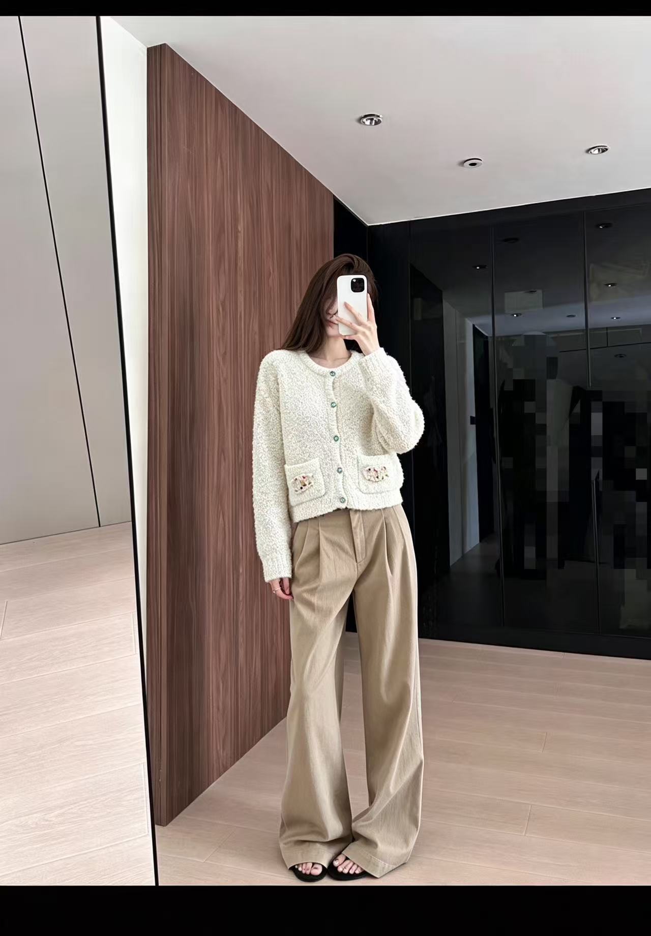 CHANEL ダブルC ウールジャケット【50％割引+送料無料】