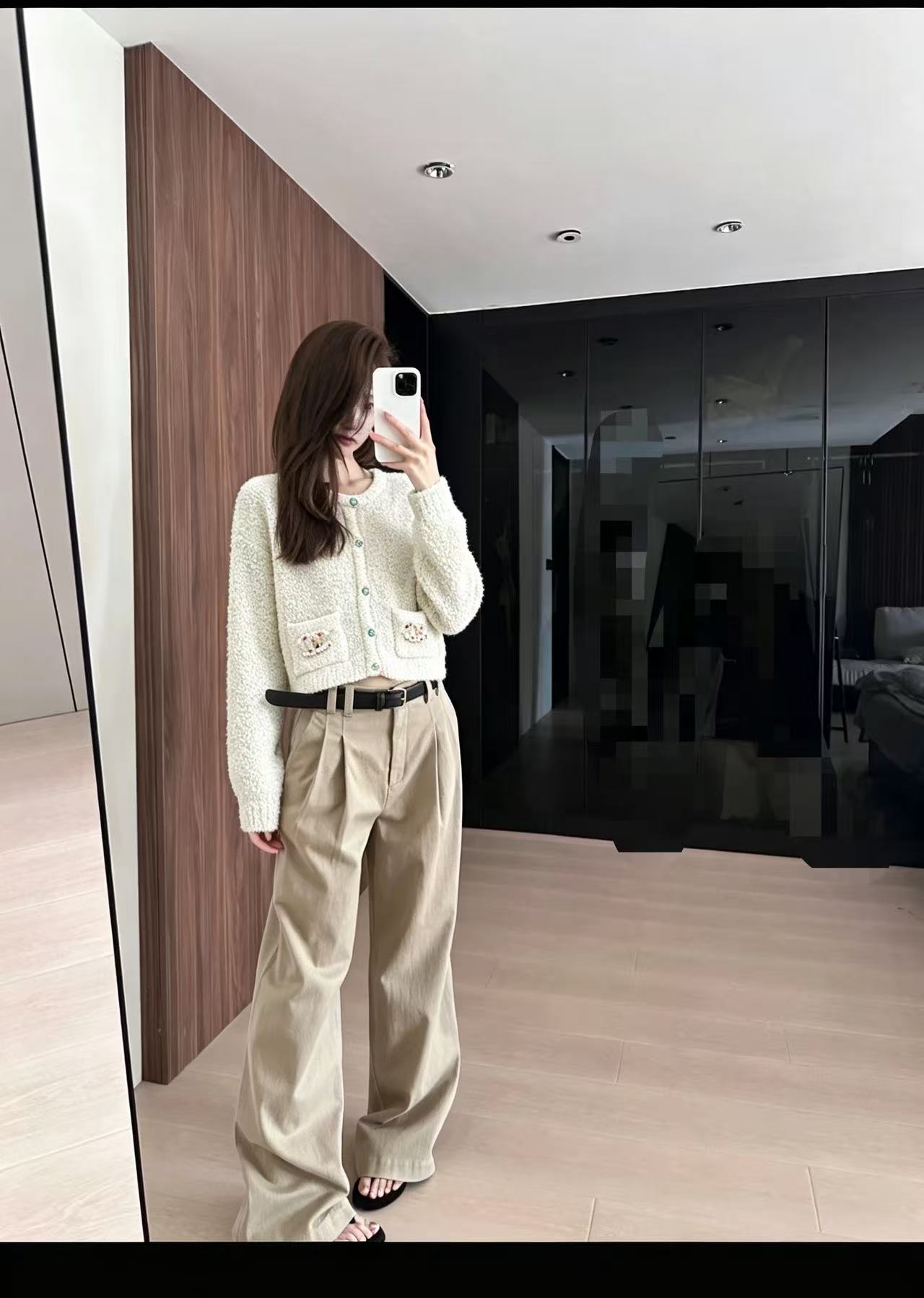 CHANEL ダブルC ウールジャケット【50％割引+送料無料】