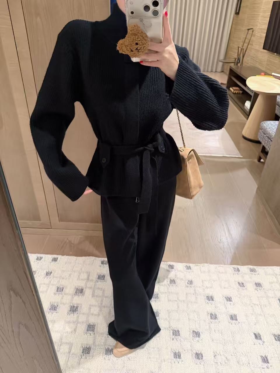 L0WEW ウールニット＆パンツ セットアップ【50％割引+送料無料】
