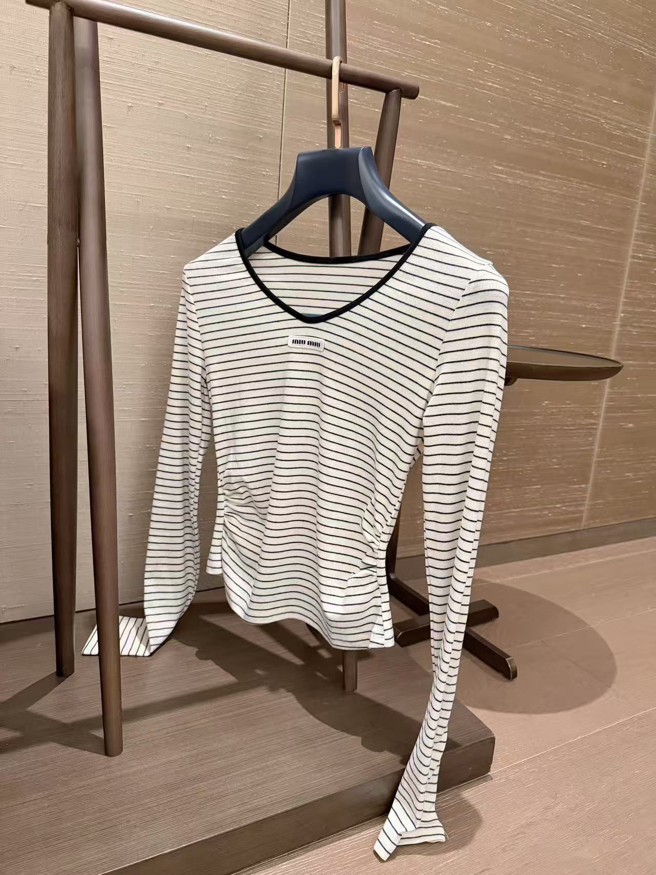 M1UM1U ボーダーTシャツ＆ロングパンツ 2点セット【50％割引+送料無料】
