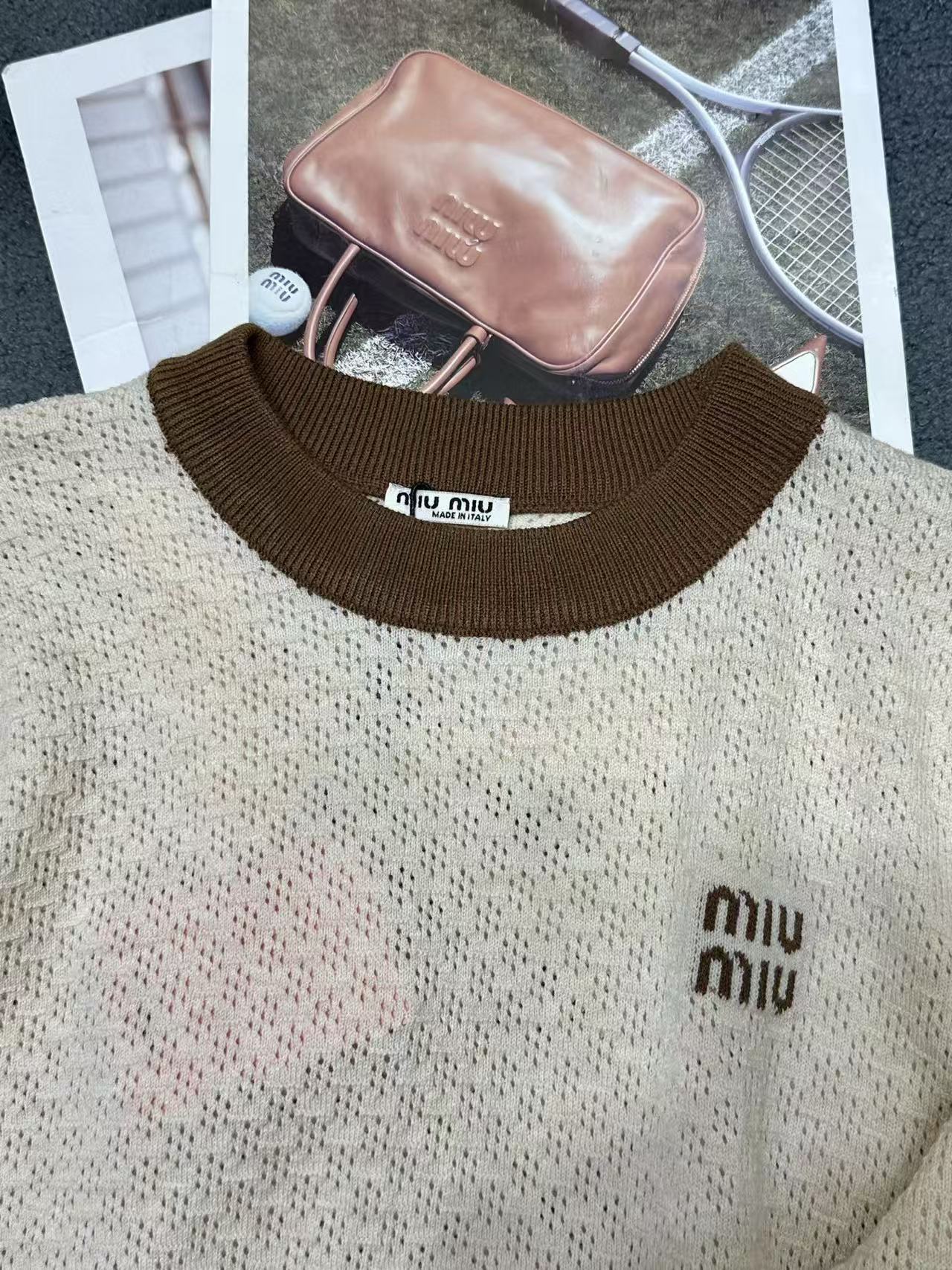 M1UM1U 高品質レターウールセーター【50％割引+送料無料】