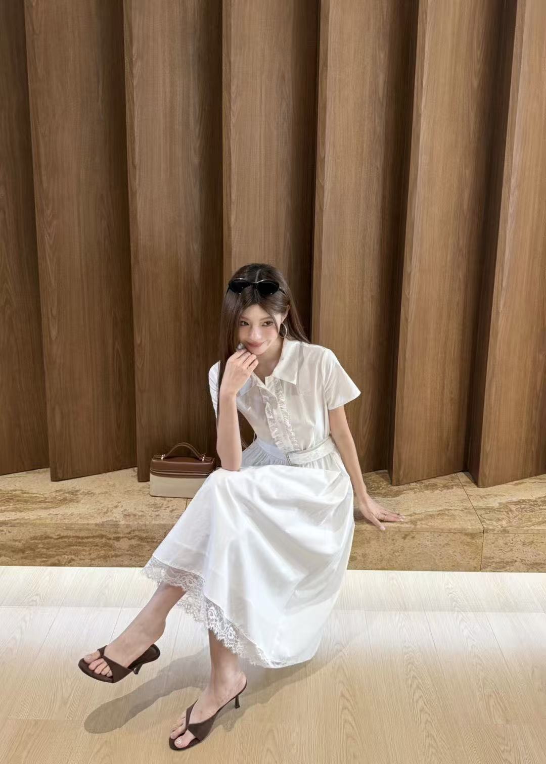 DIOR ラッフルドレス【50％割引+送料無料】