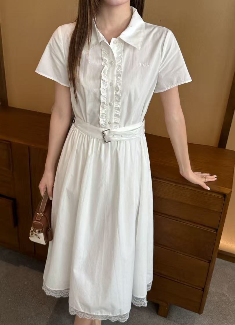 DIOR ラッフルドレス【50％割引+送料無料】