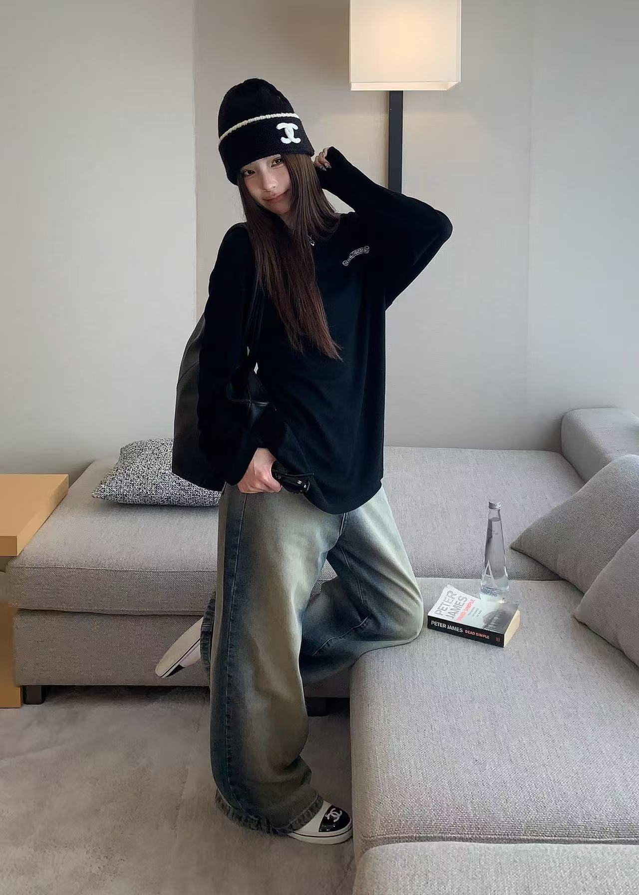 Chr0me Hearts サンスクリット語長袖Tシャツ【50％割引+送料無料】