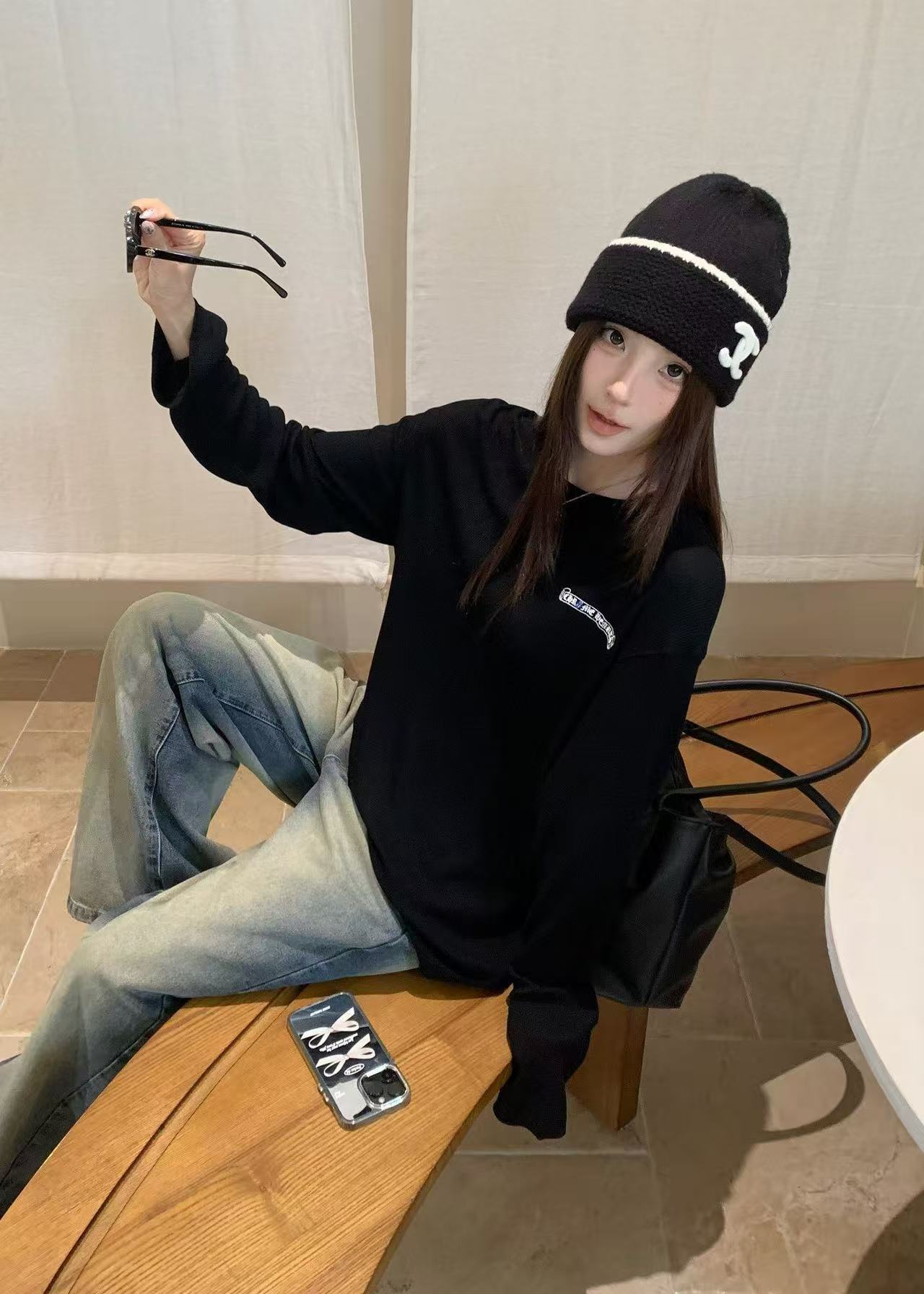 Chr0me Hearts サンスクリット語長袖Tシャツ【50％割引+送料無料】