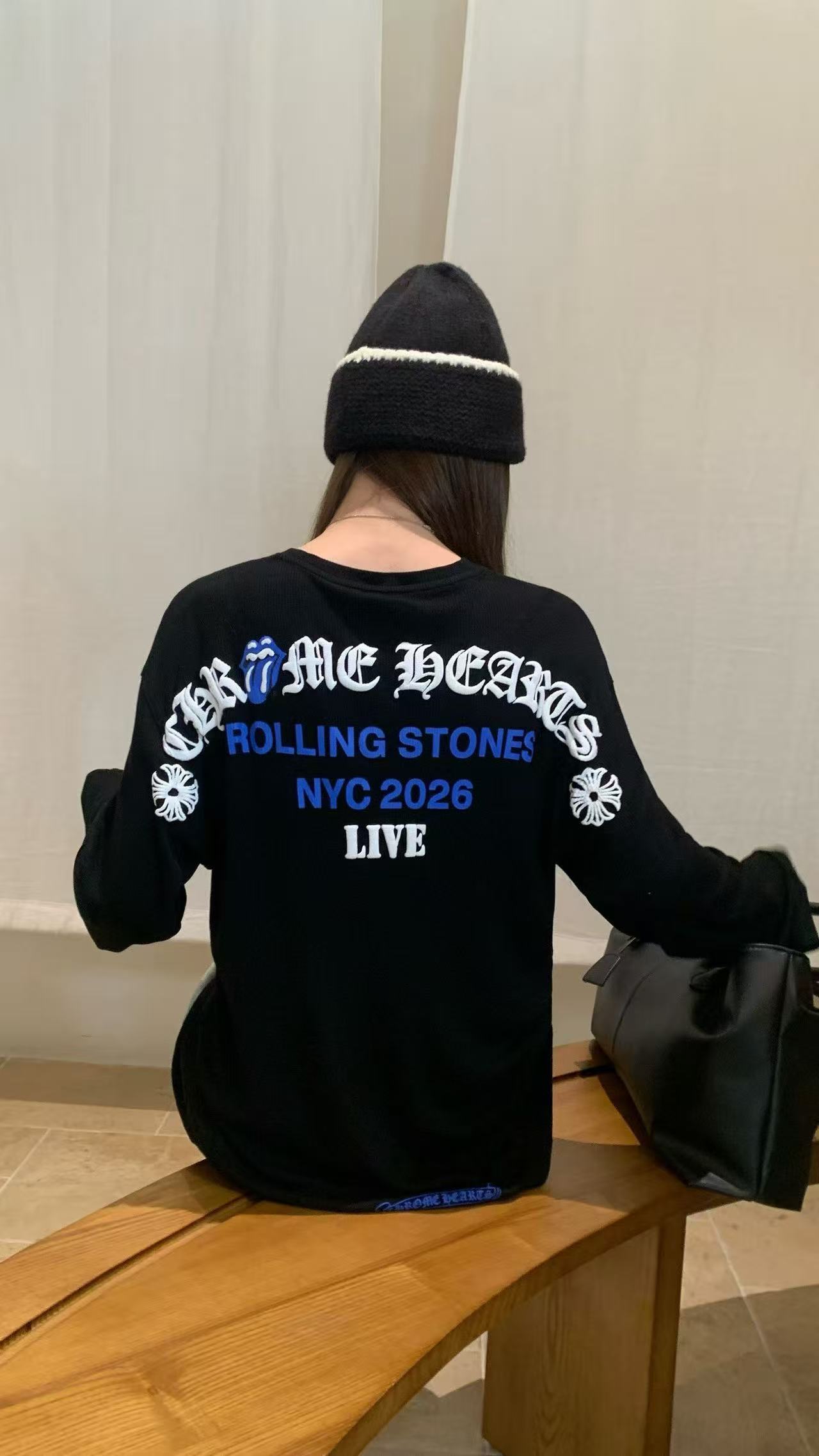 Chr0me Hearts サンスクリット語長袖Tシャツ【50％割引+送料無料】