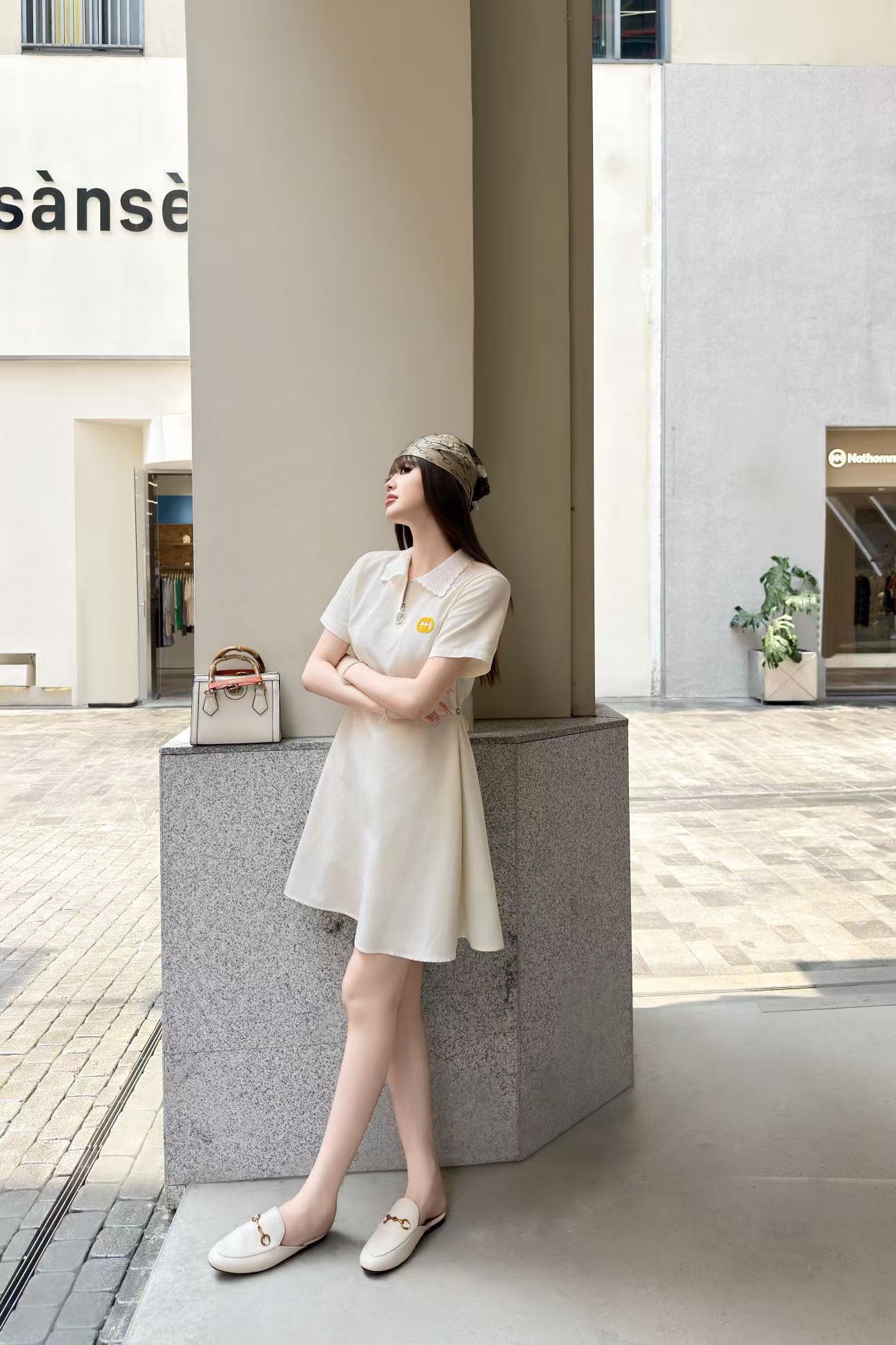 GUCCI 襟付きジップアップワンピース【50％割引+送料無料】