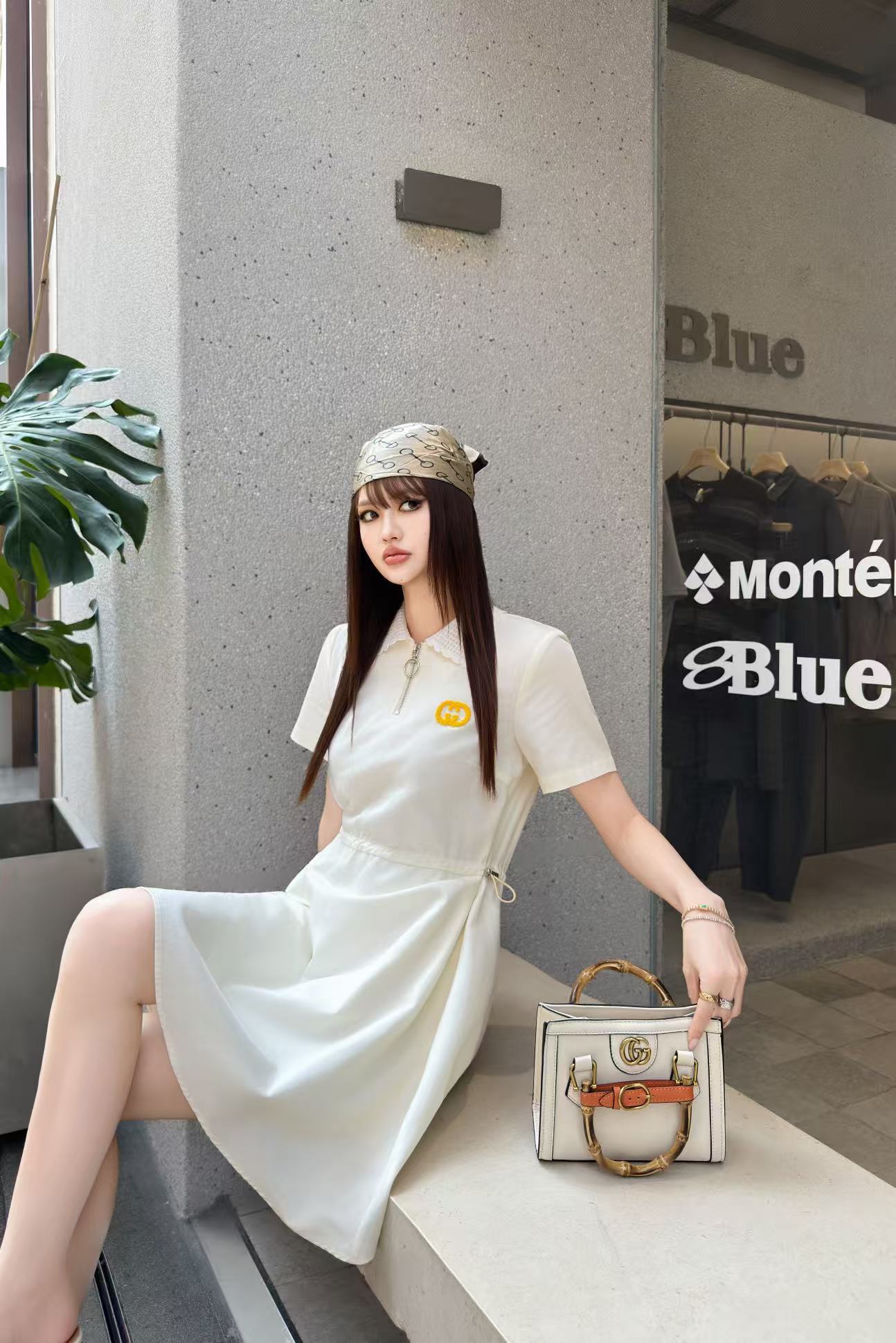 GUCCI 襟付きジップアップワンピース【50％割引+送料無料】
