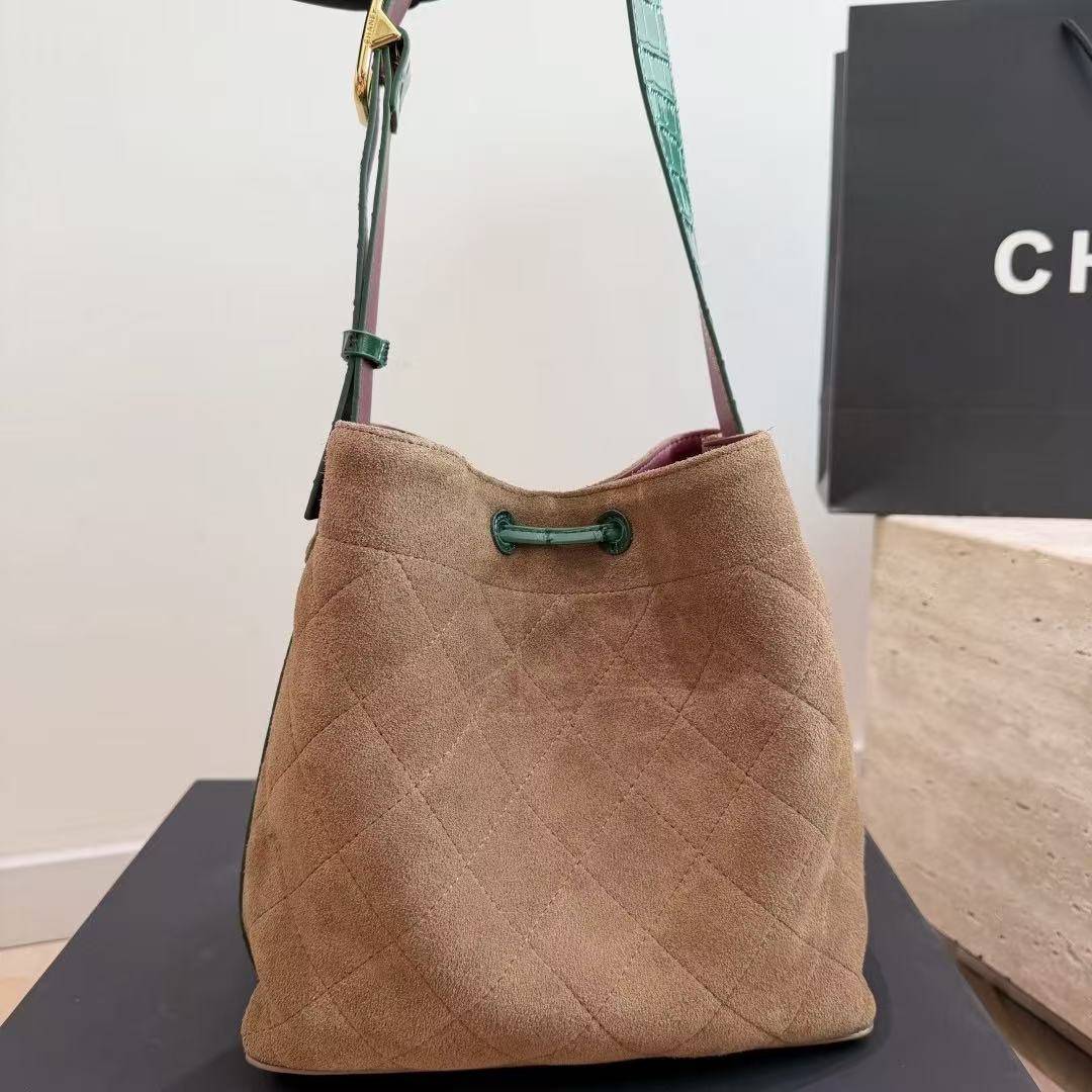 CHANE126B ディアスキン バケットバッグ【50％割引+送料無料】