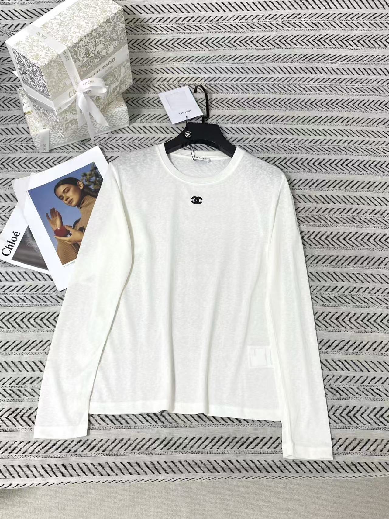 CHANE1 ダブルC 長袖Tシャツ【50％割引+送料無料】