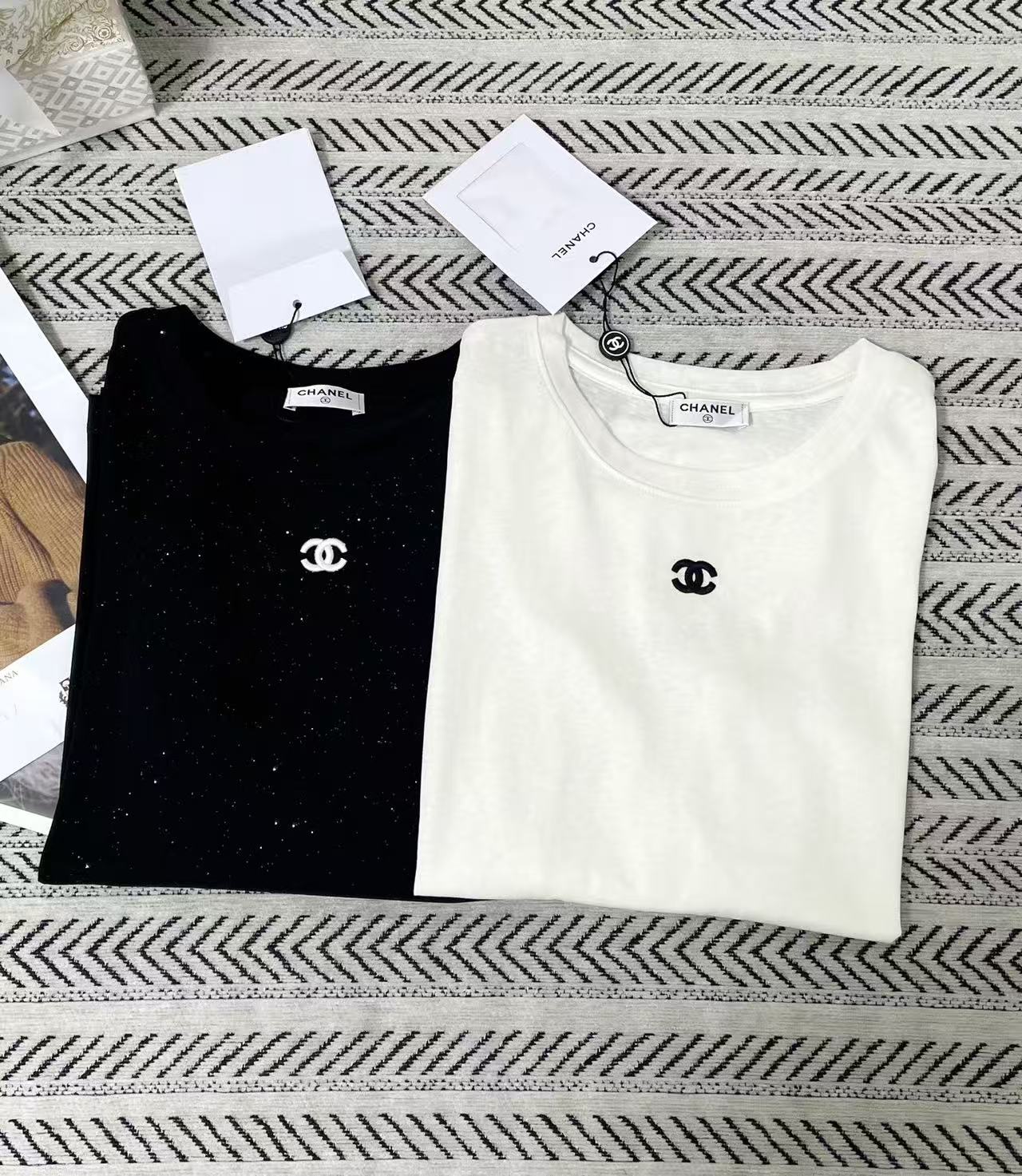 CHANE1 ダブルC 長袖Tシャツ【50％割引+送料無料】