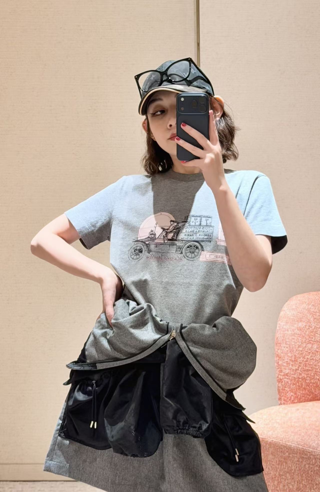 LV カーロゴTシャツ【50％割引+送料無料】