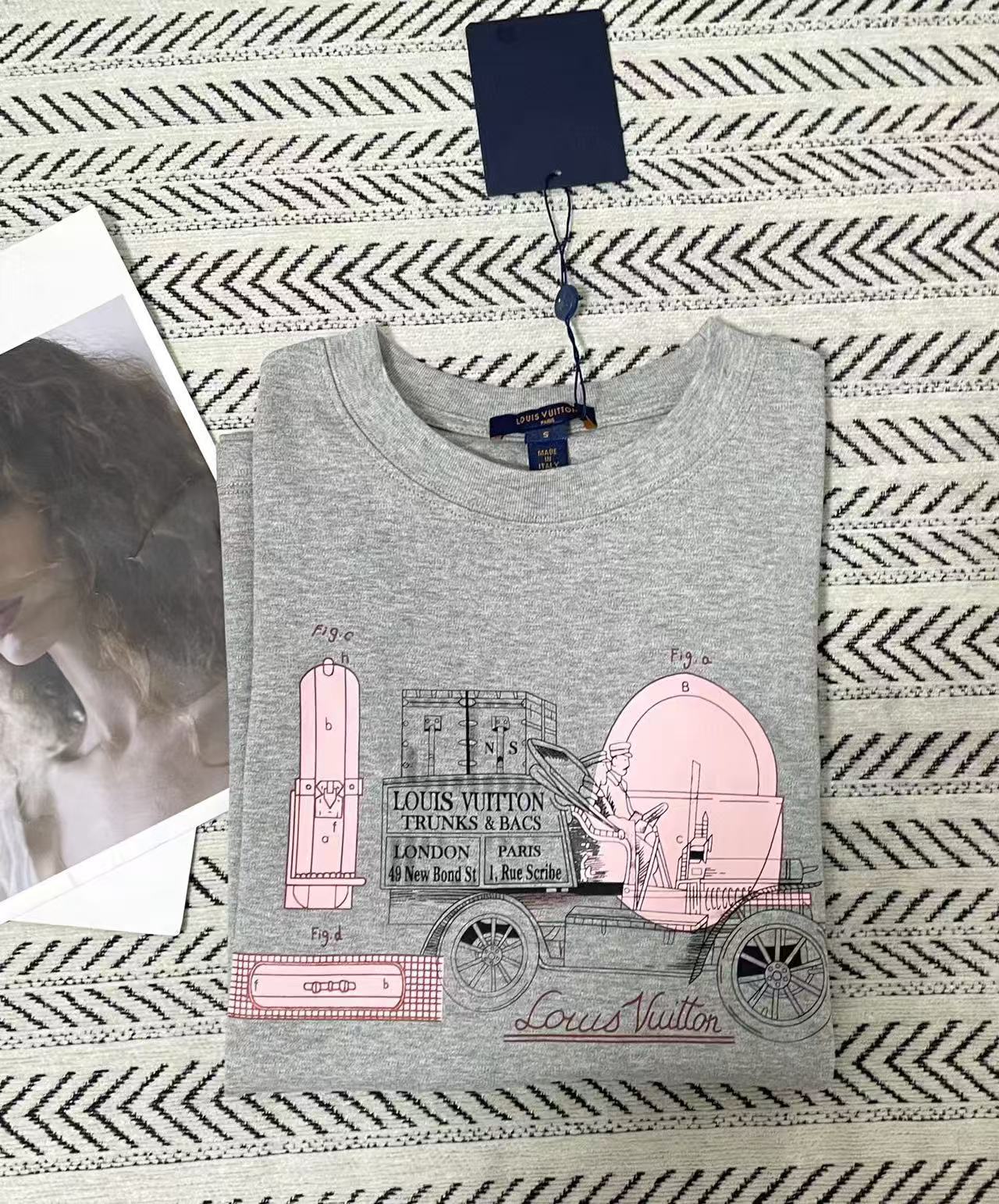 LV カーロゴTシャツ【50％割引+送料無料】