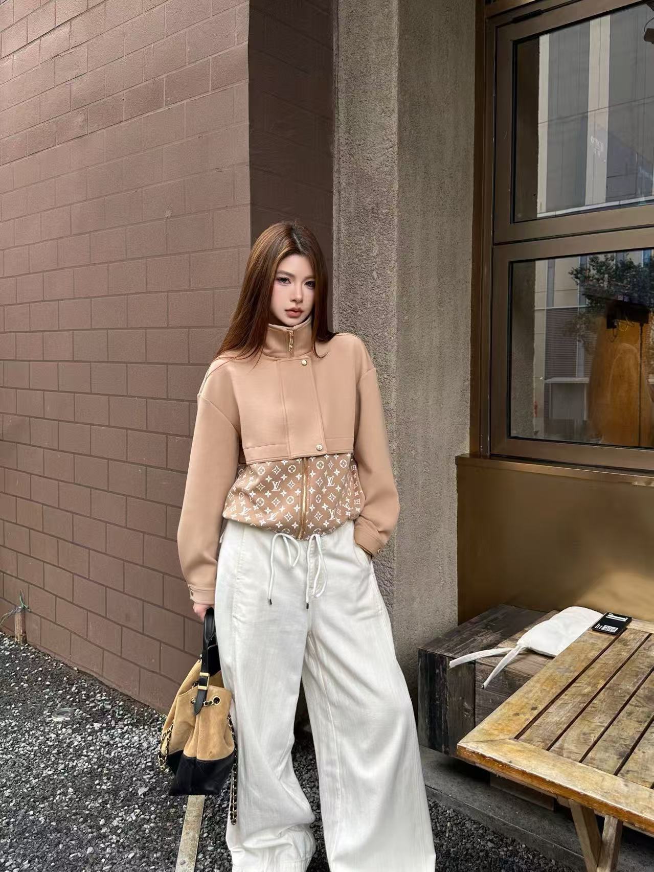 LV ジップアップ・プリントジャケット【50％割引+送料無料】