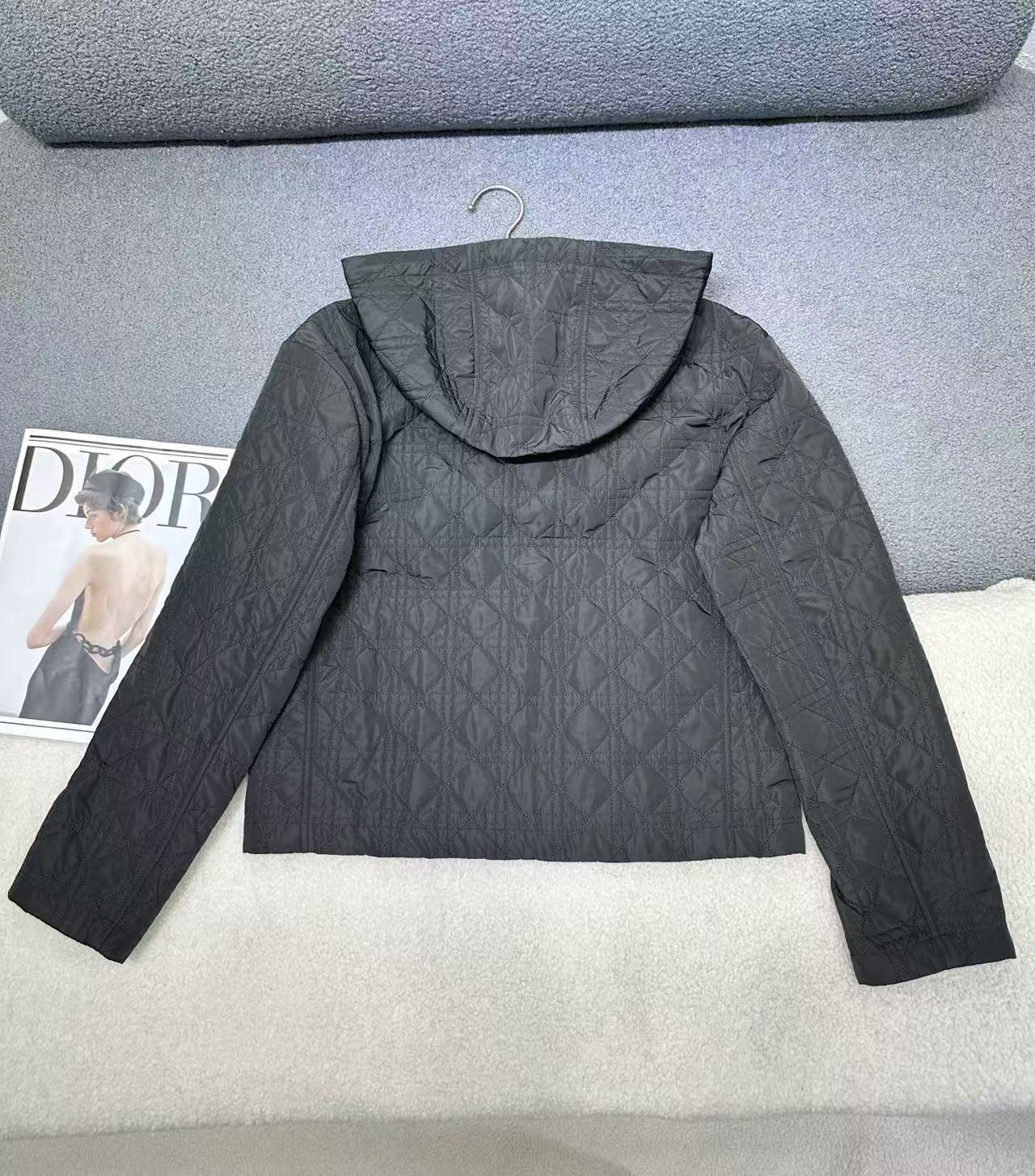 DIOR ハイクオリティ・チェック柄フード付きアウター【50％割引+送料無料】