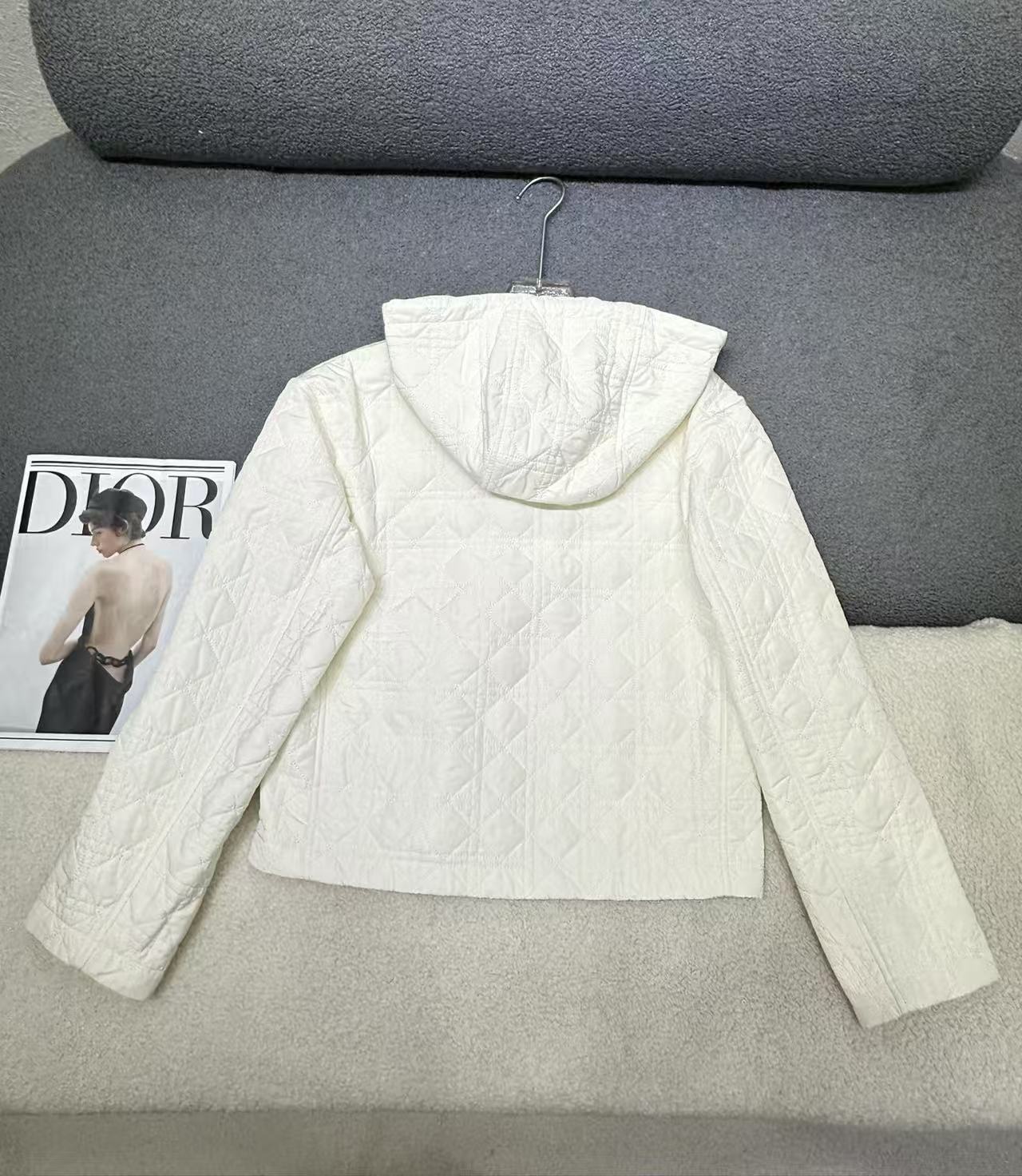 DIOR ハイクオリティ・チェック柄フード付きアウター【50％割引+送料無料】