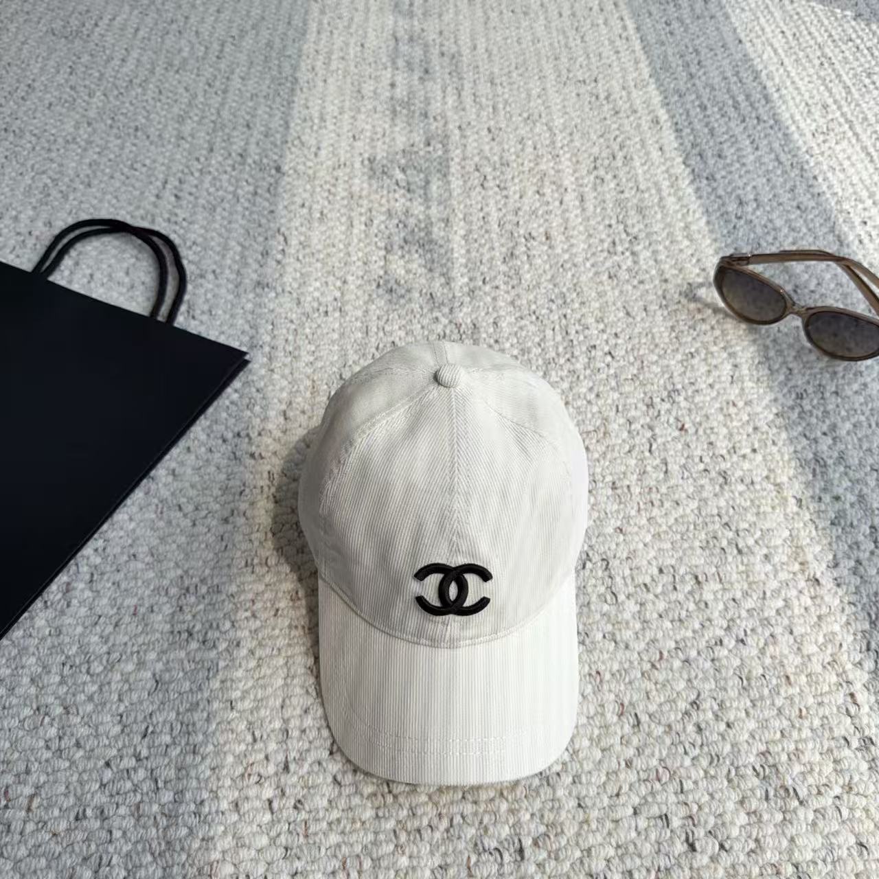 CHANE1 シンプル ダブルC ベースボールキャップ【50％割引+送料無料】