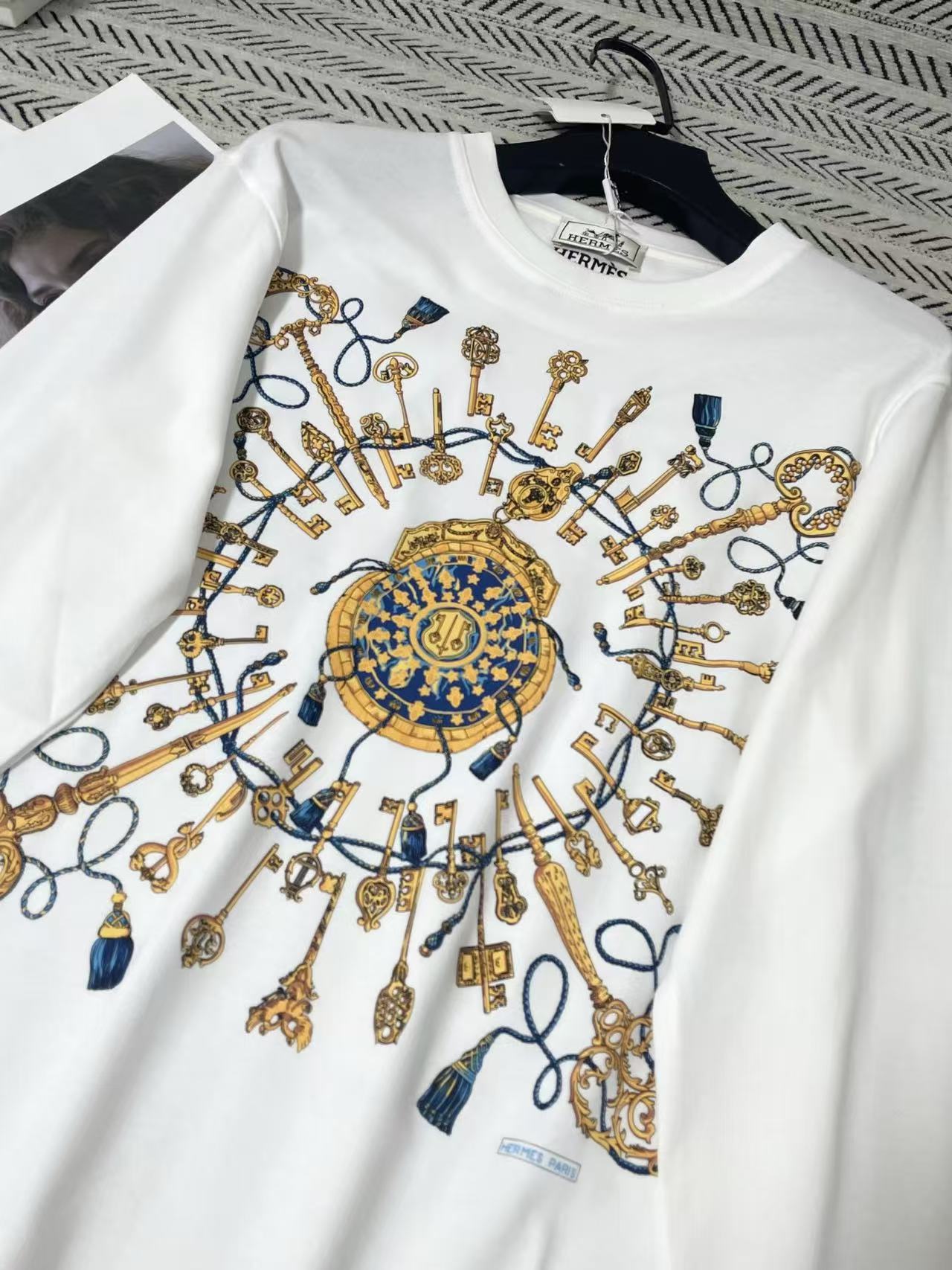 HERME5 プリント長袖Tシャツ【50％割引+送料無料】