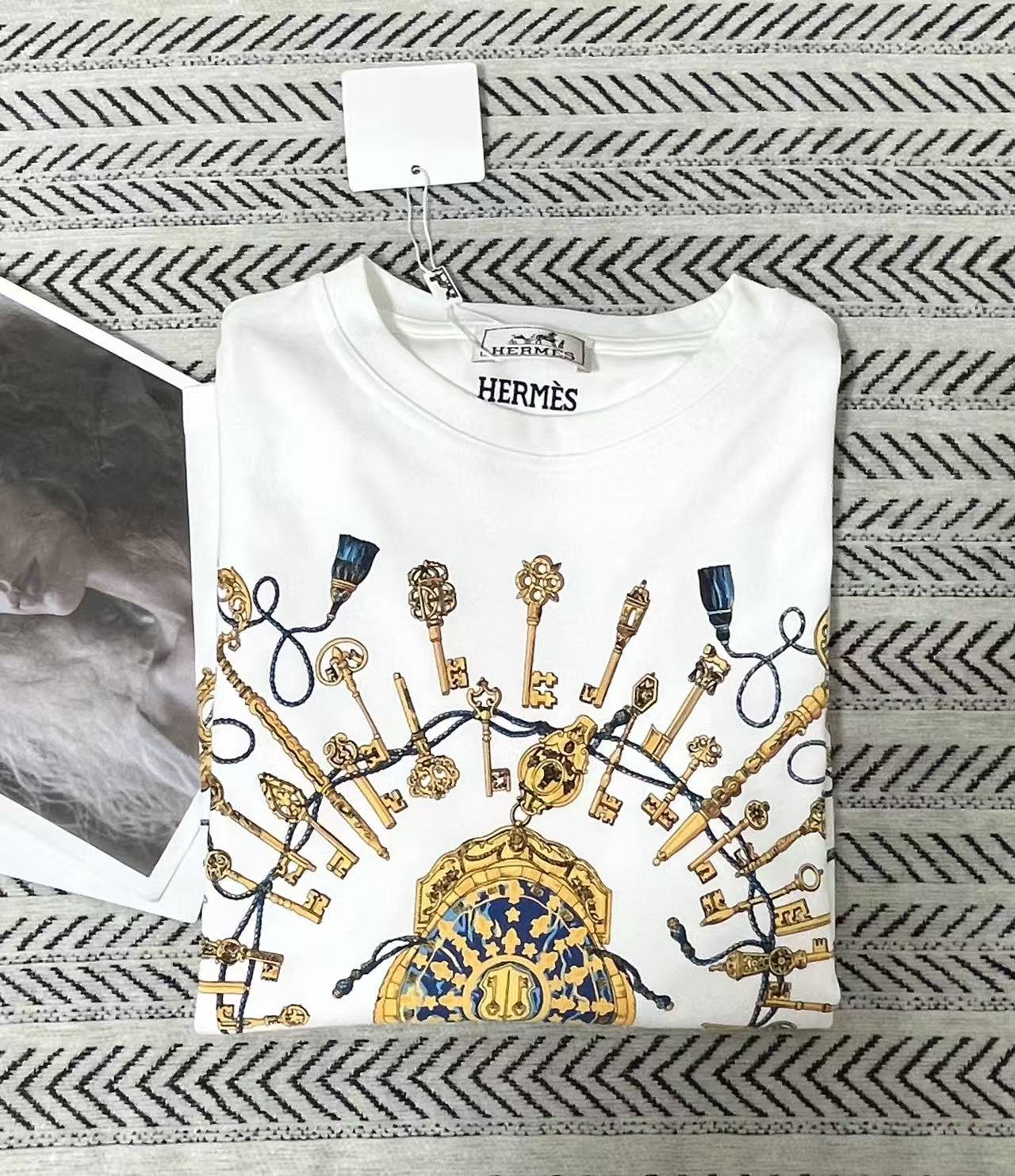 HERME5 プリント長袖Tシャツ【50％割引+送料無料】