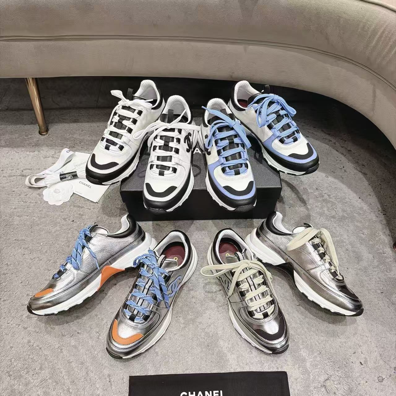 CHANE1 高品質カラーブロックダブルCカジュアルシューズ【50％割引+送料無料】
