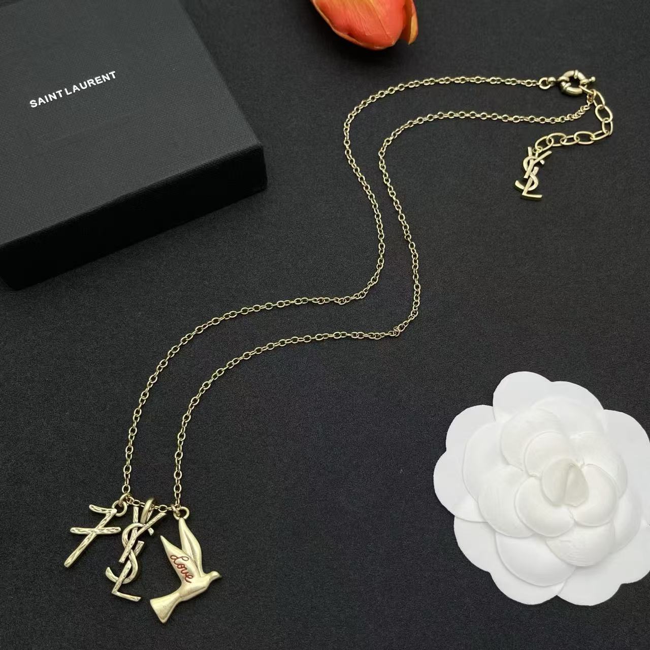 YSL 小鳥のネックレス【50％割引+送料無料】