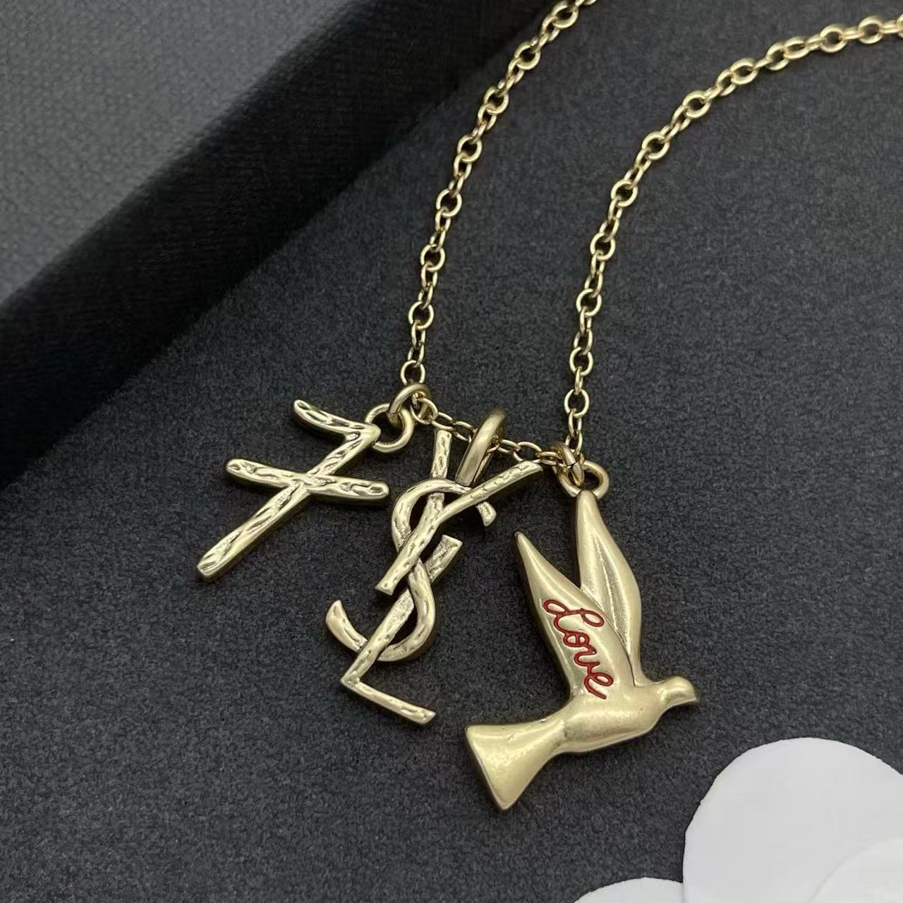 YSL 小鳥のネックレス【50％割引+送料無料】