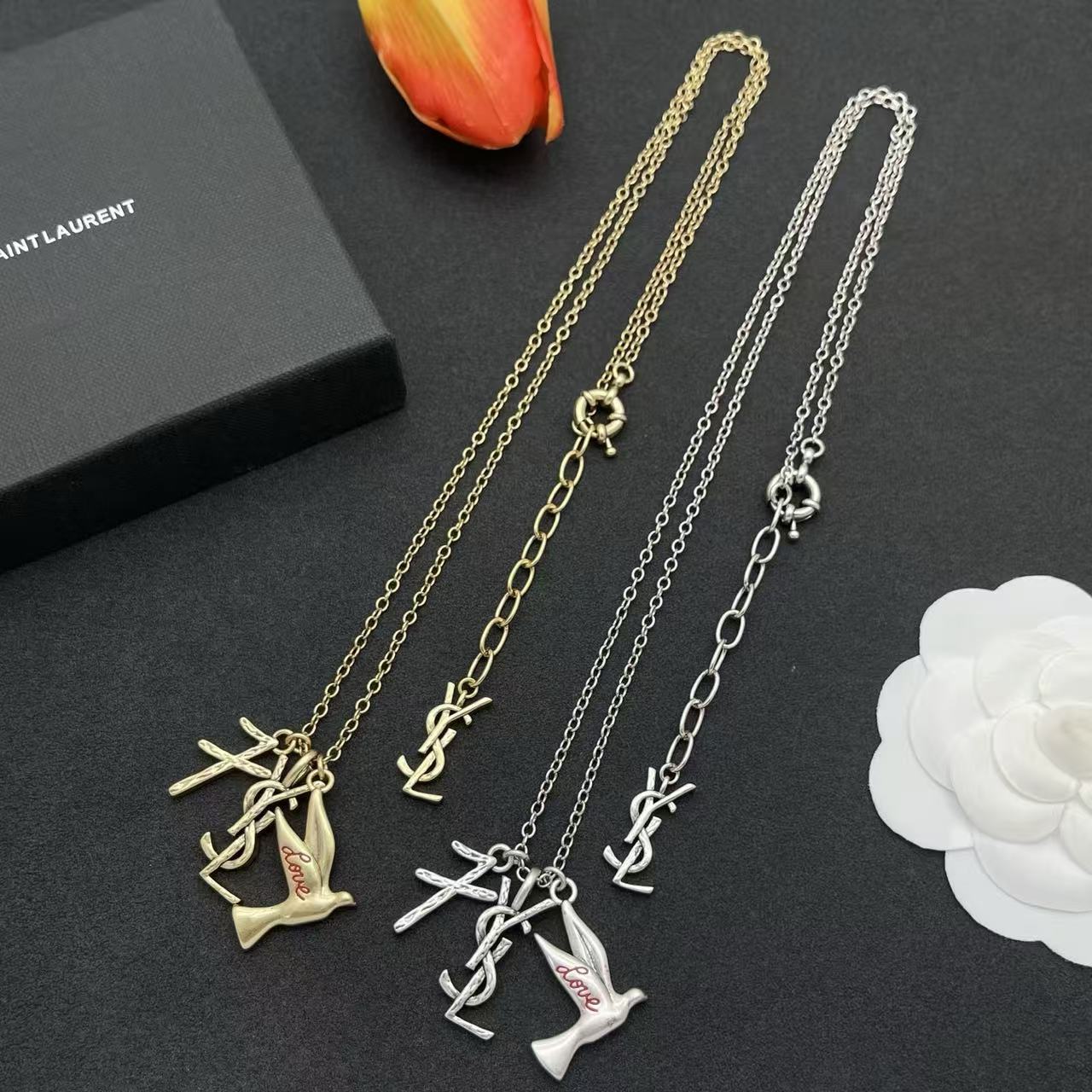 YSL 小鳥のネックレス【50％割引+送料無料】