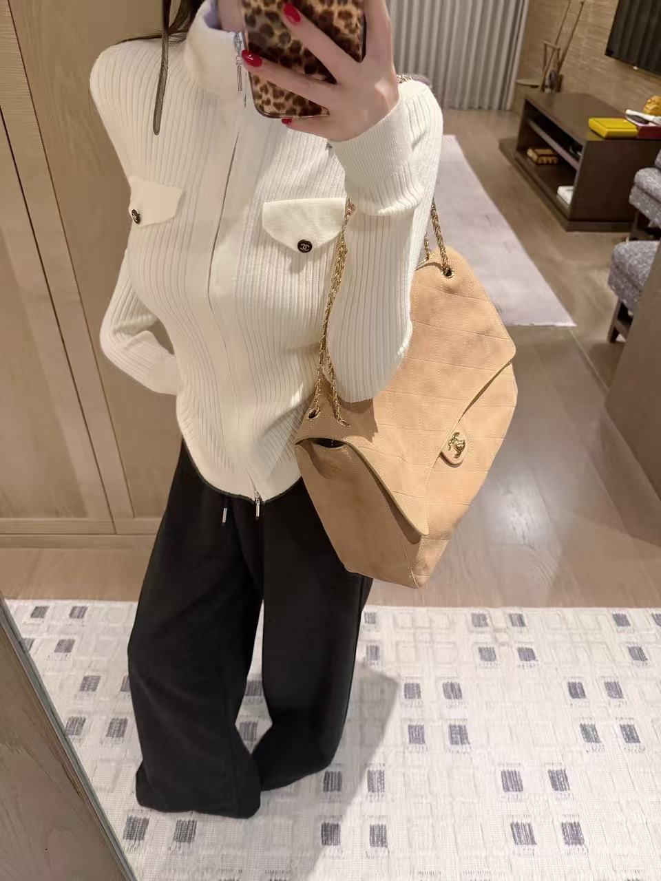 CHANE1 ジップアップウールセーター【50％割引+送料無料】