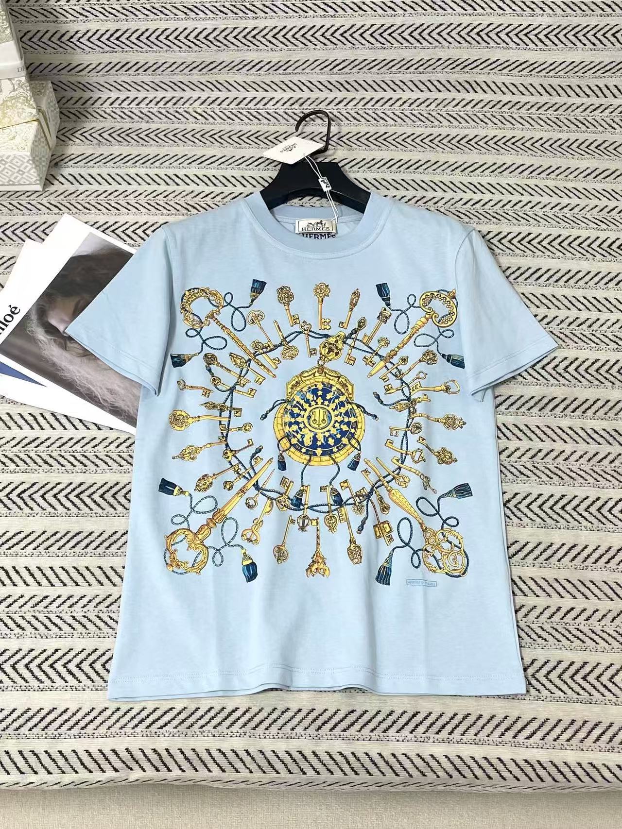HERME5 プリント半袖Tシャツ【50％割引+送料無料】